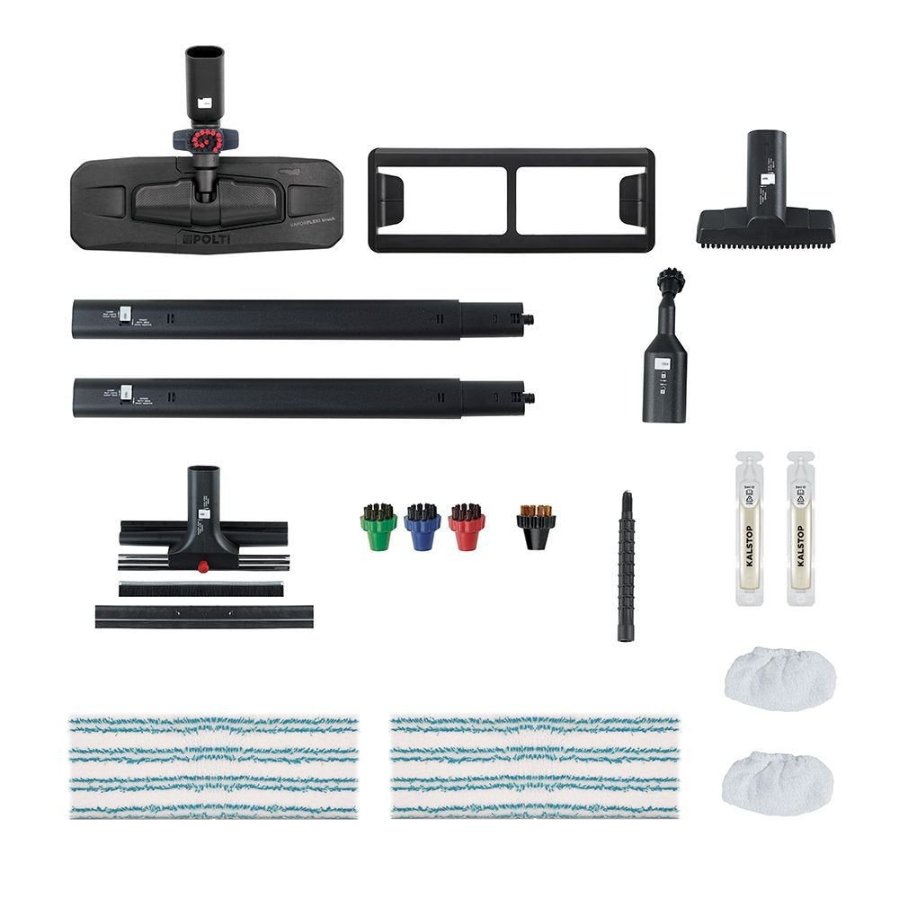 EAN 8007411011658 - Polti Vaporetto Pro 95_Turbo Flexi Limpiador a vapor de cilindro 1100 W Negro, Verde imagen 3