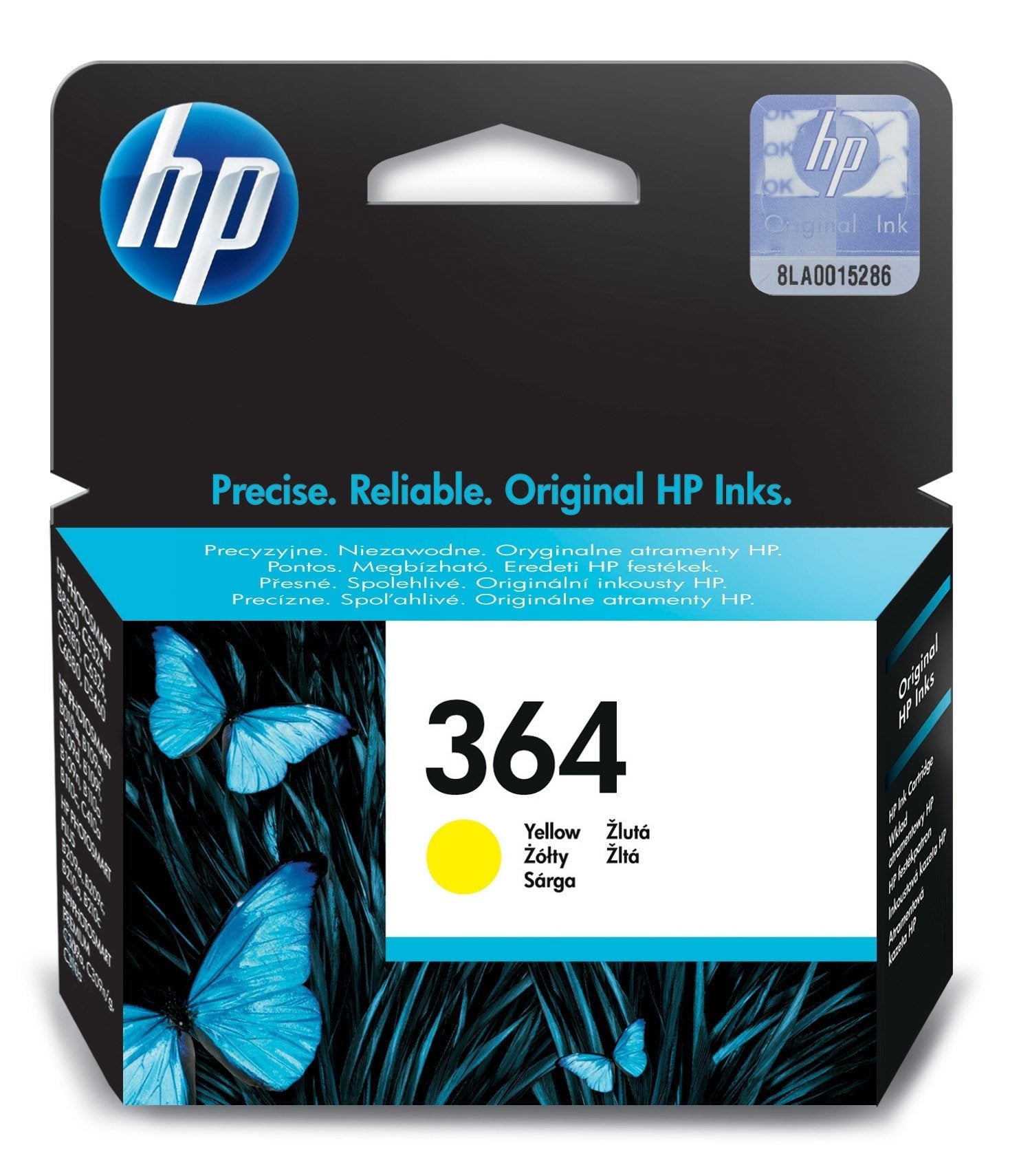 EAN 0883585705504 - HP 364 Yellow Original Ink Cartridge cartucho de tinta 1 pieza(s) Rendimiento estándar imagen 1