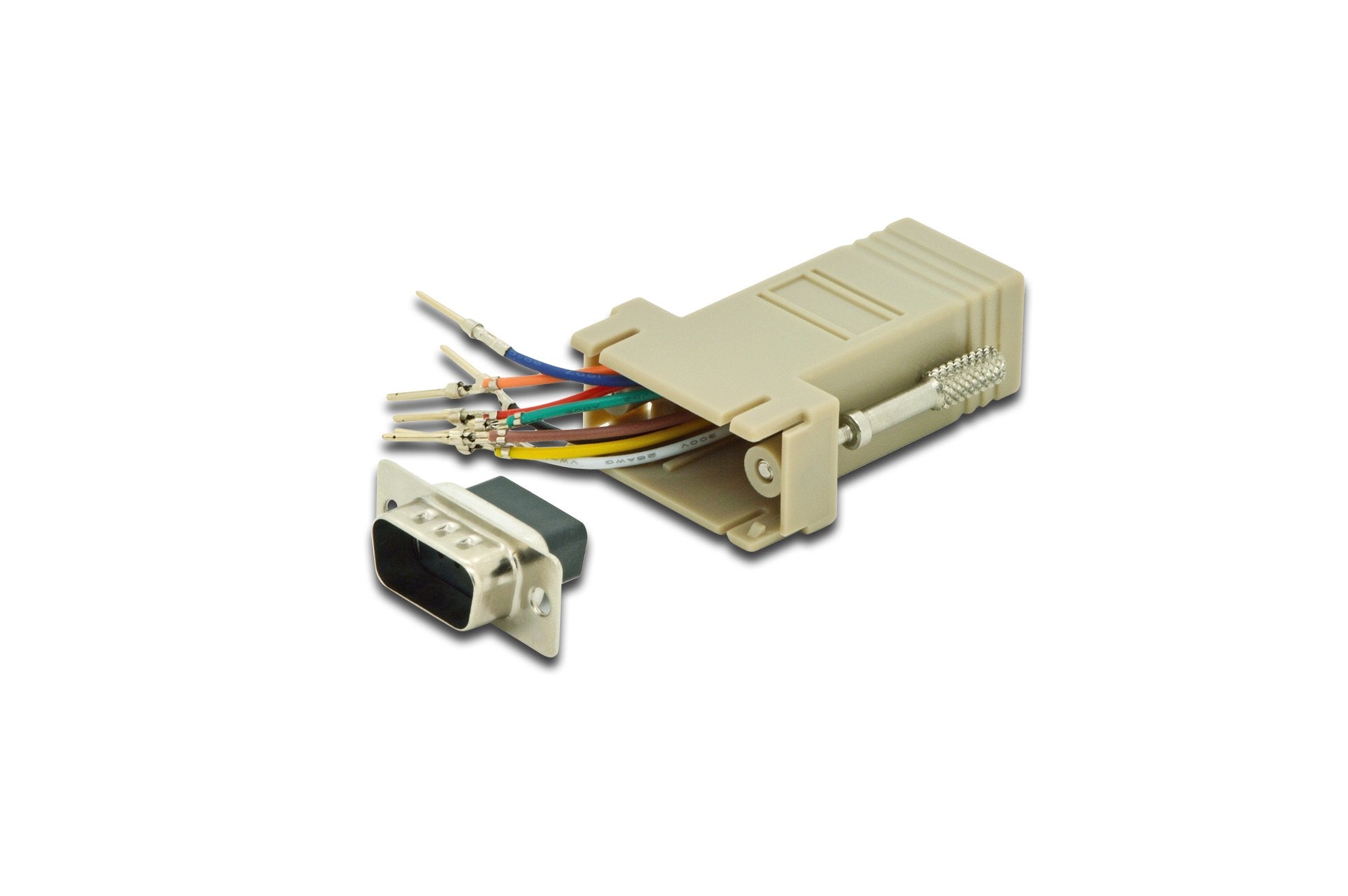 EAN 4016032325109 - Digitus AK-610517-000-I cambiador de género para cable RS-232 RJ-45 Beige imagen 3