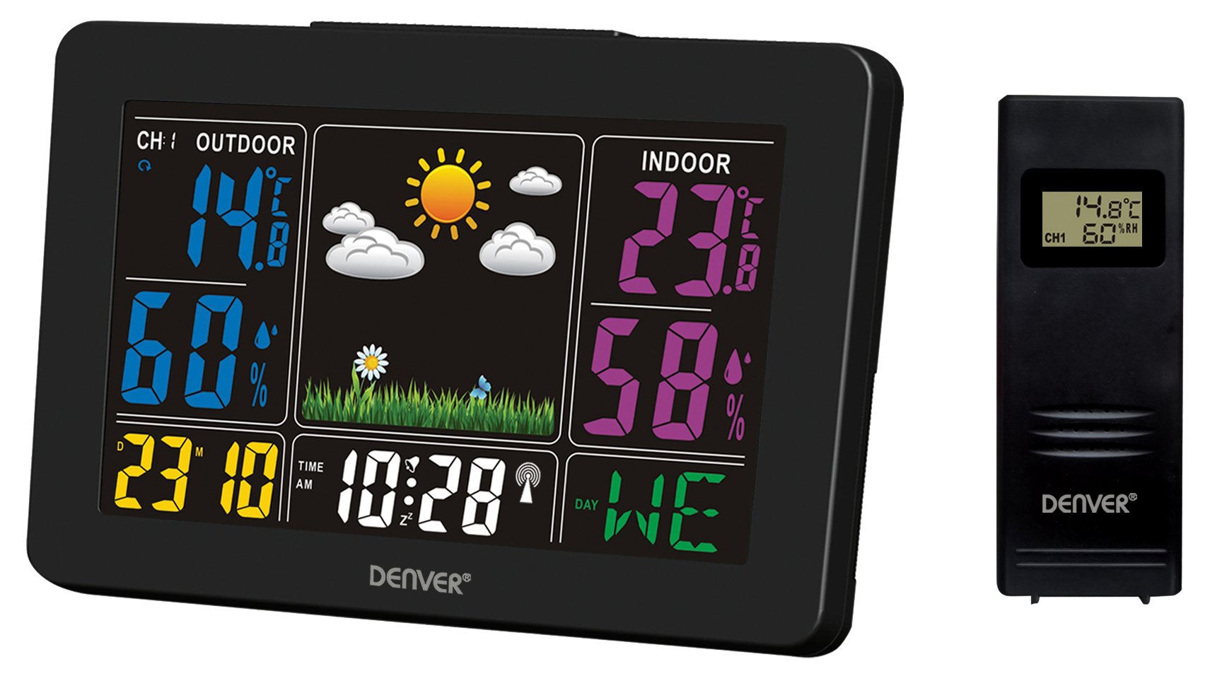 EAN 5706751045325 - Denver WS-540BLACK estación meteorológica digital Negro AC/Batería imagen 1