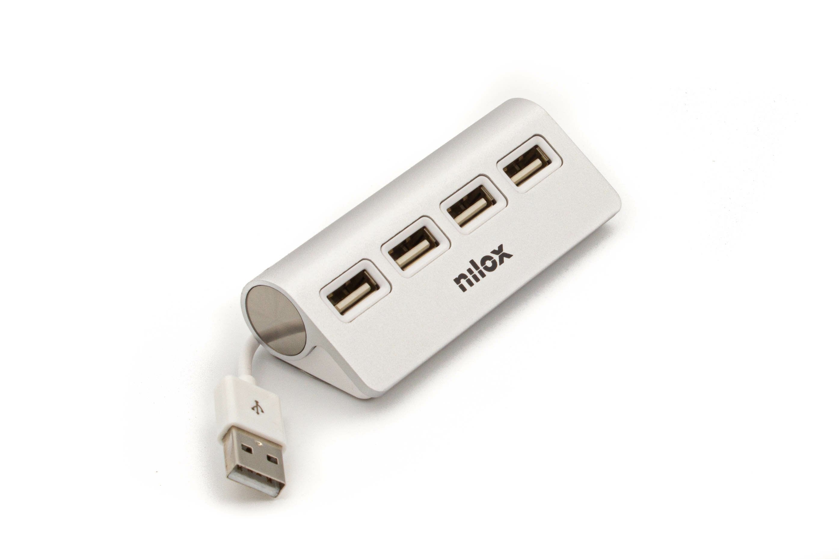 Hub 4 Puertos Usb 2.0 Alu