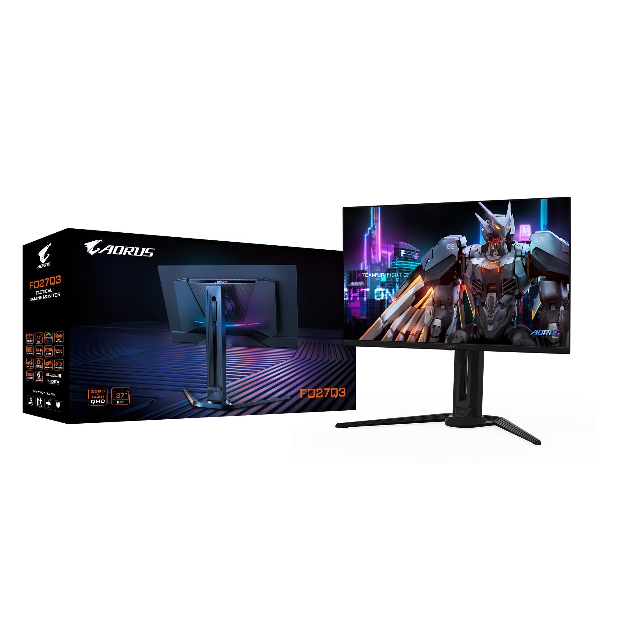 EAN 4719331858186 - GIGABYTE FO27Q3 pantalla para PC 68,6 cm (27") 2560 x 1440 Pixeles Quad HD Negro imagen 6