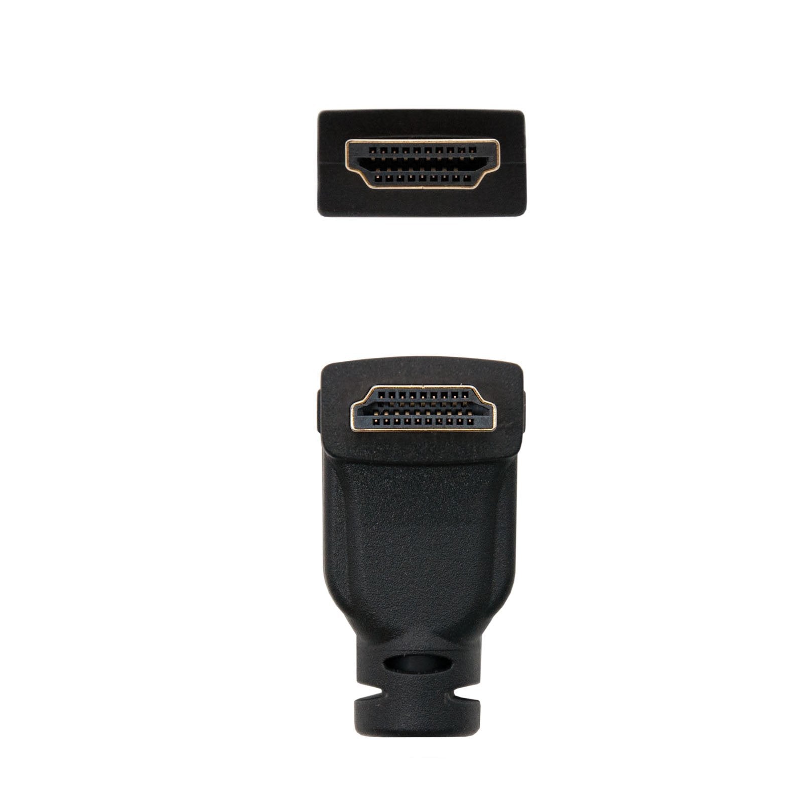 Nanocable Cable Hdmi V1.4 Acodado Macho A Hdmi V1.4 Macho 1.80m - Alta Velocidad - Negro