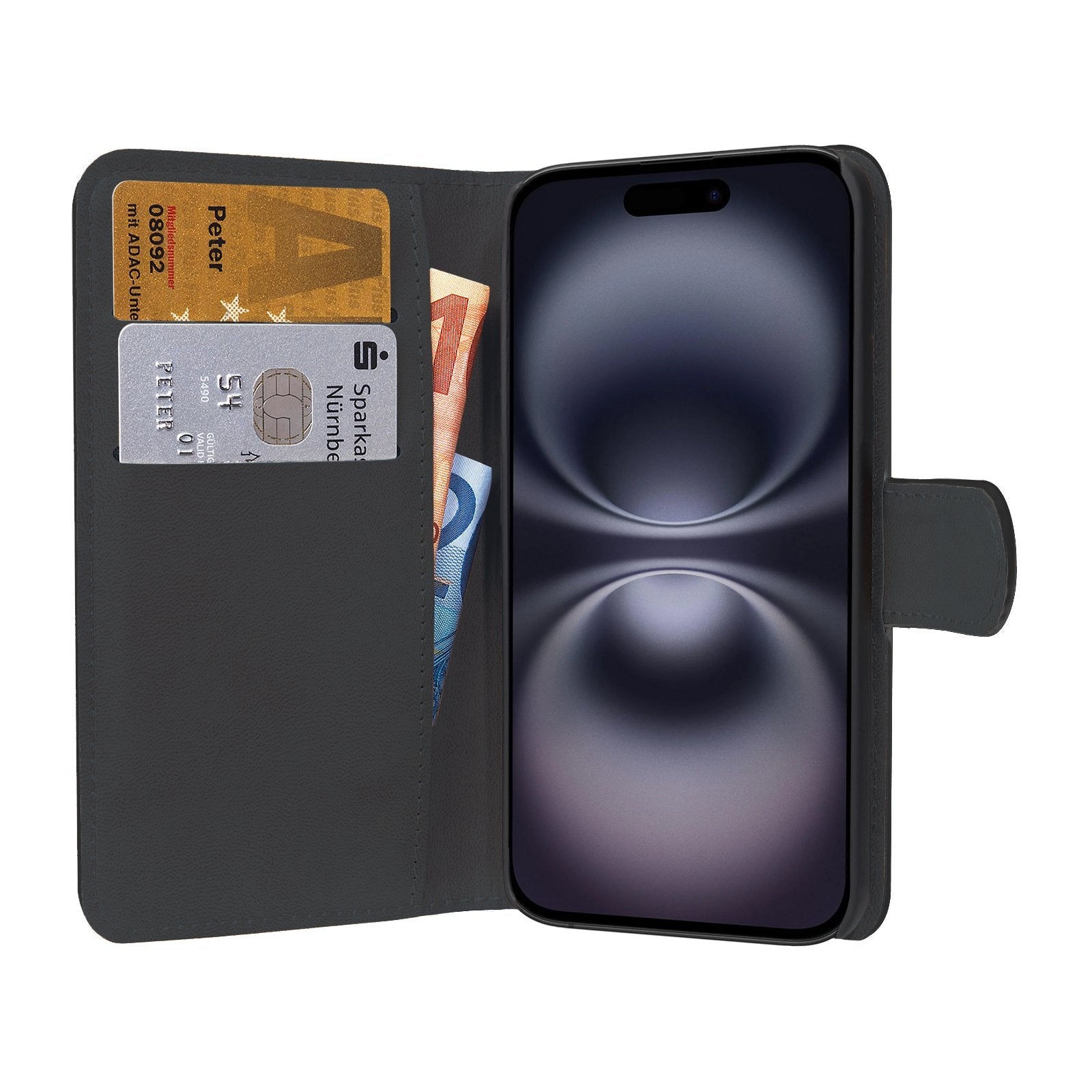 Pedea Book Cover Classic Fr Apple Iphone 16 Negro