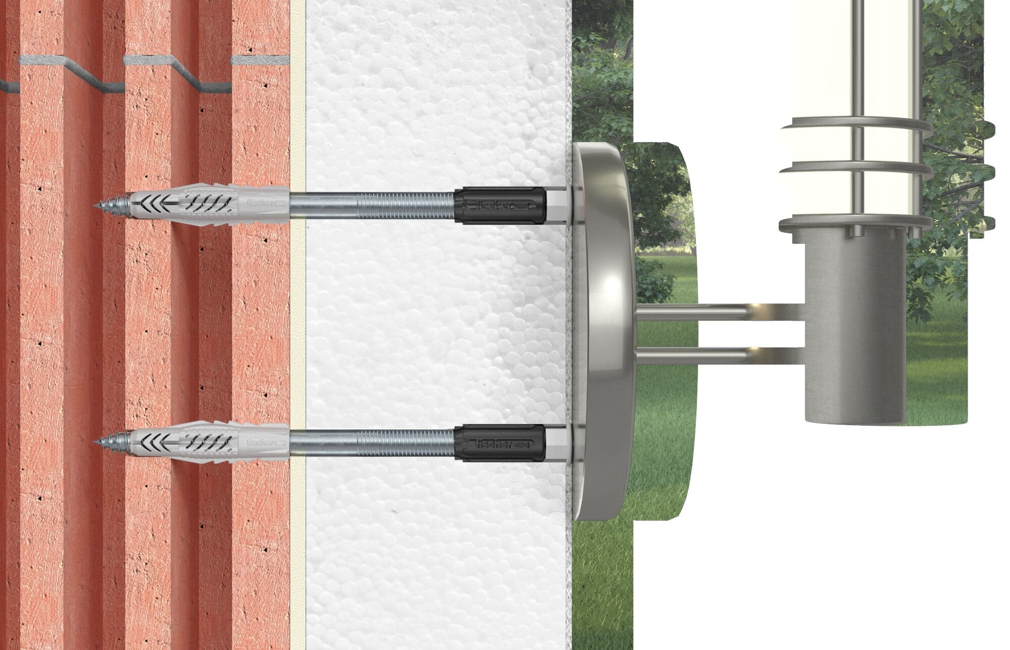 Fischer Sistema De Montaje A Distancia Thermax 8/180 M6, 20piezas 45691