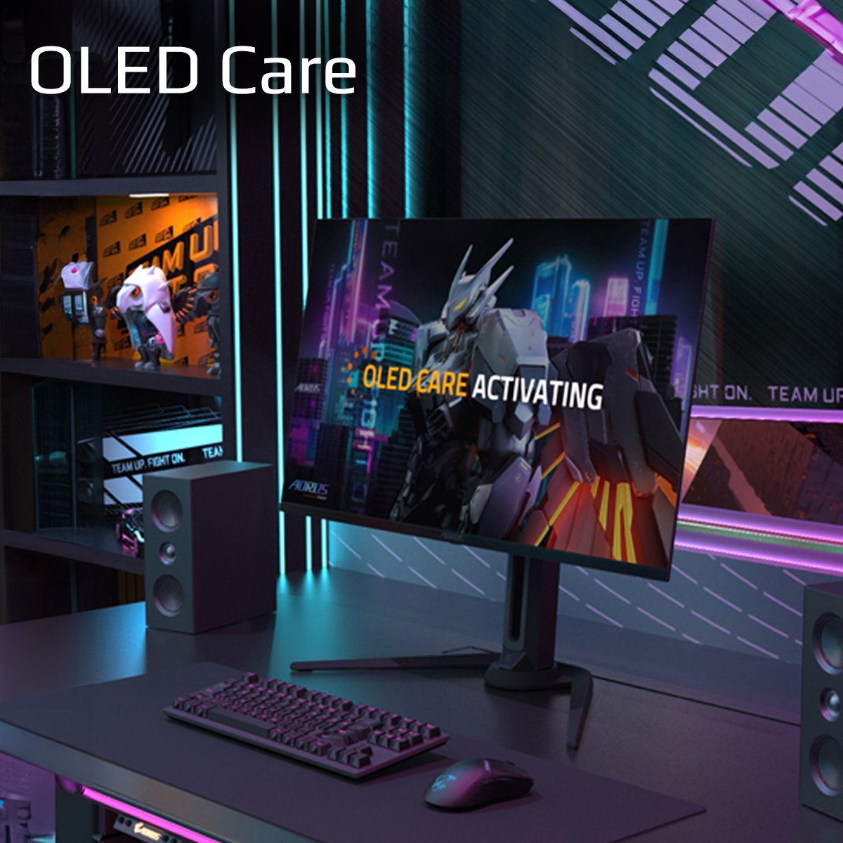 EAN 4719331861940 - GIGABYTE AORUS FO32U EK pantalla para PC 80 cm (31.5") 3840 x 2160 Pixeles 4K Ultra HD OLED Negro imagen 14