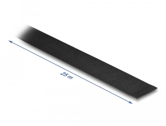 Gewebeband 25 M X 25 Mm Reissfest Selbstklebend Schwarz