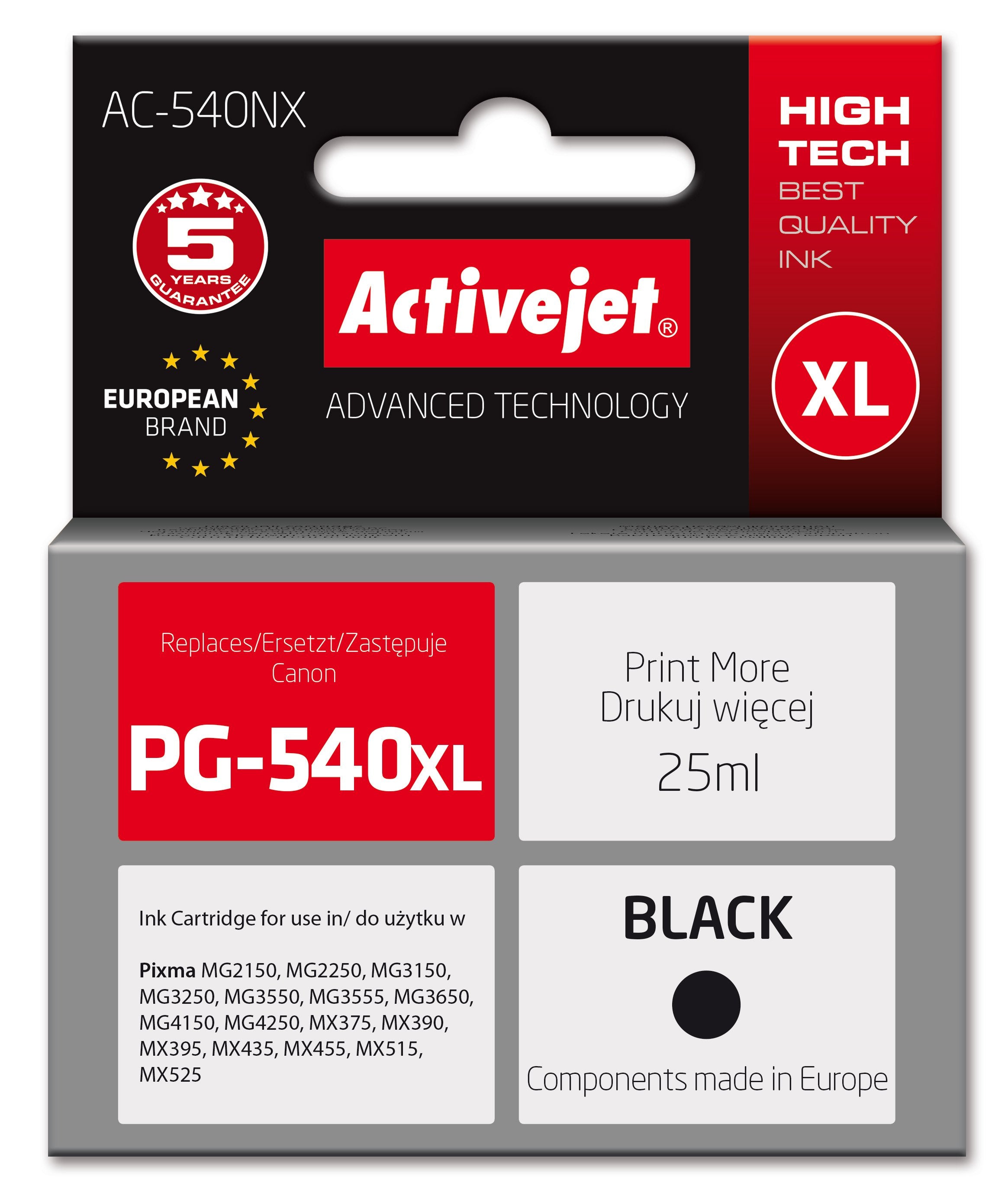 EAN 5901443391128 - Activejet AC-540NX cartucho de tinta 1 pieza(s) Compatible Negro imagen 2