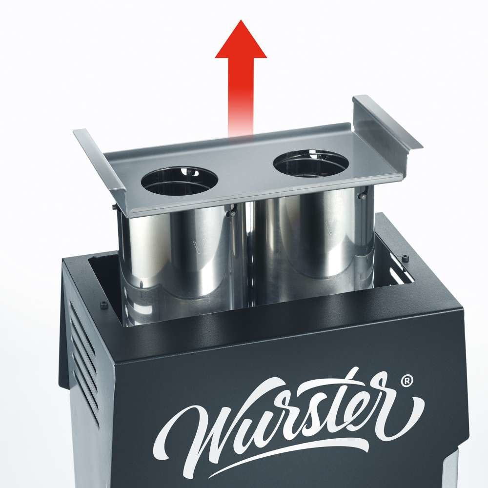 Parrilla Eléctrica Severin Wurster Wt 5005, Negro/Gris, 2.000 Vatios, Parrilla Para Salchichas 4008146028328