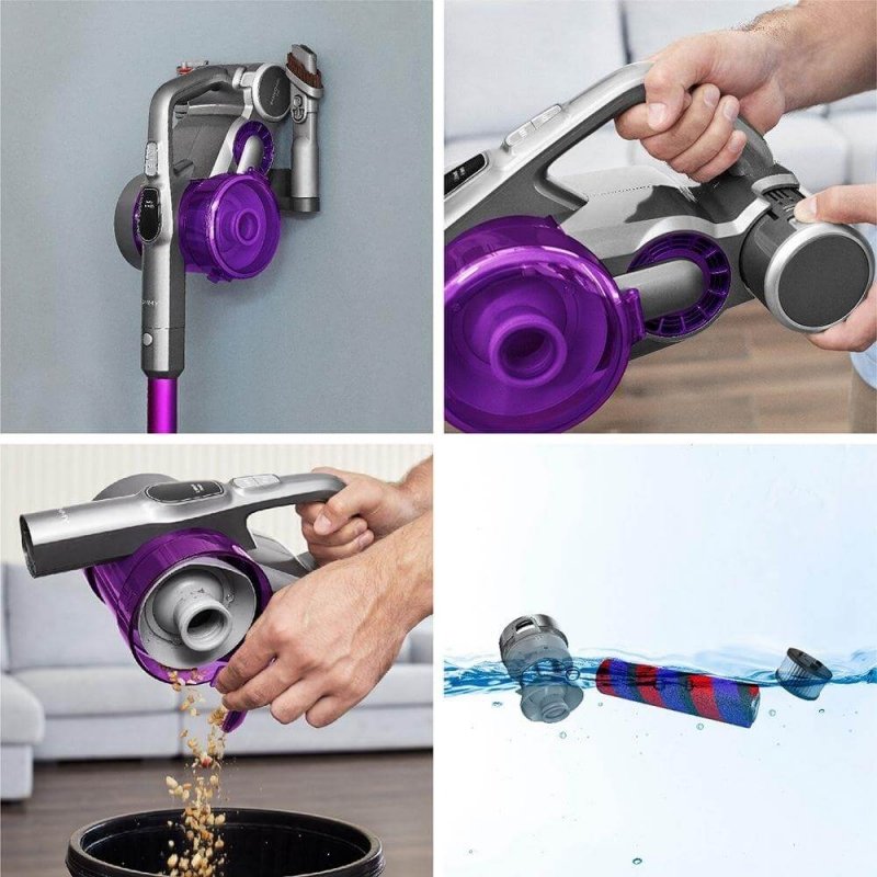 EAN 6946499308903 - JIMMY JV85 Pro Aspiradora escoba 2 en 1 Batería Secar HEPA Sin bolsa 600 W Gris, Violeta imagen 5