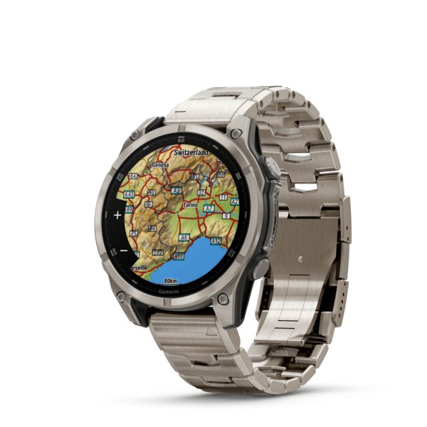 Smartwatch Garmin Fenix 8 3,56 Cm (1.4") Amoled 47 Mm Digital 454 X 454 Pixeles Pantalla Táctil Titanio Wifi Gps (Satélite)