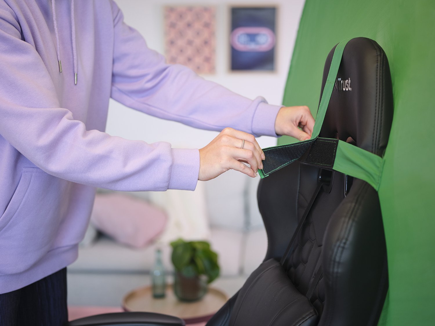 Aro De Luz Profesional + Pantalla Trust Maku+ Incluye Pantalla Verde