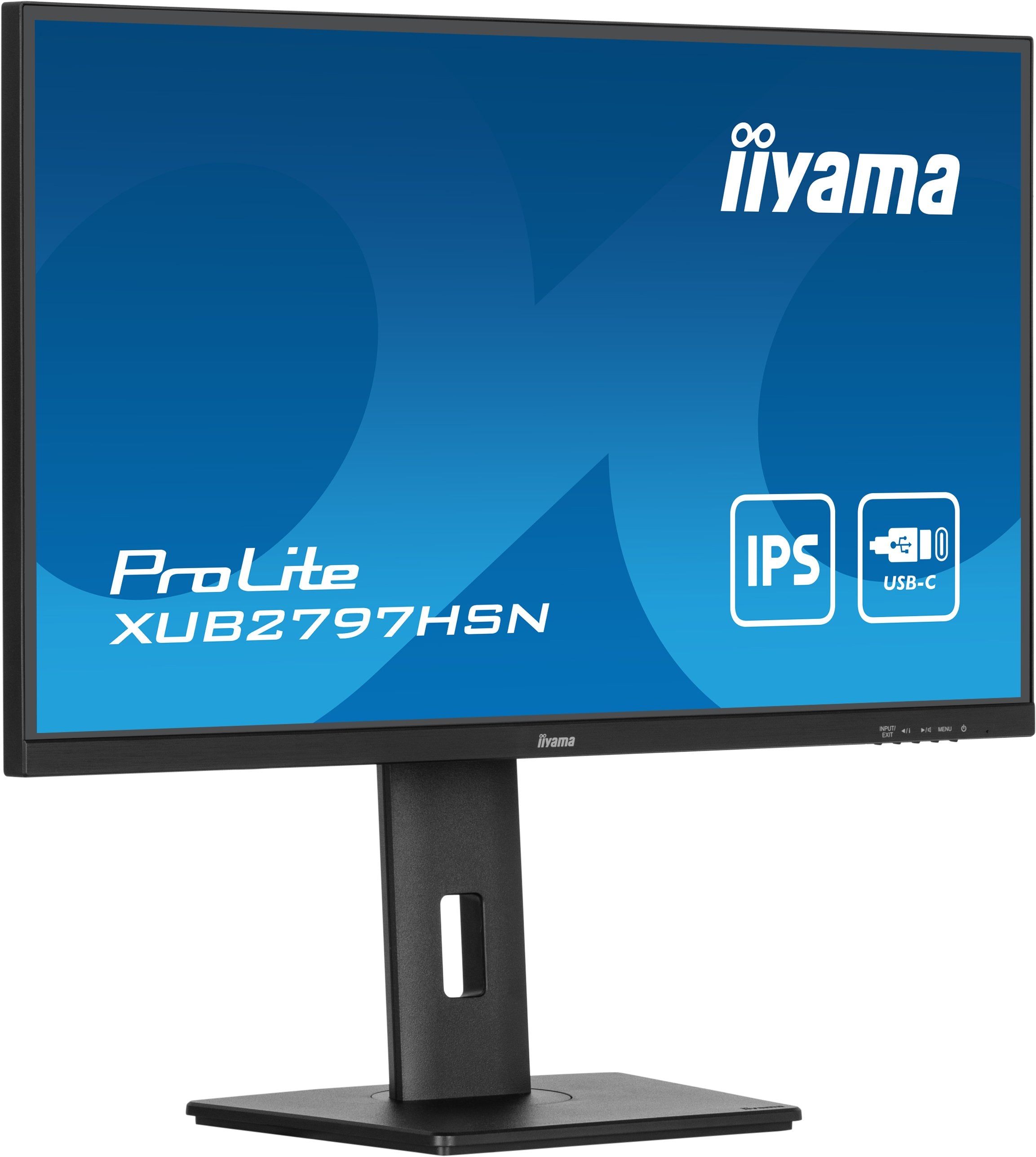 Monitor Iiyama Prolite Xub2797hsn-B1 (27 Pulgadas), Negro (Mate), Fullhd, Ips, Usb-C, Rj-45, Panel 100hz Xub2797hsn-B1