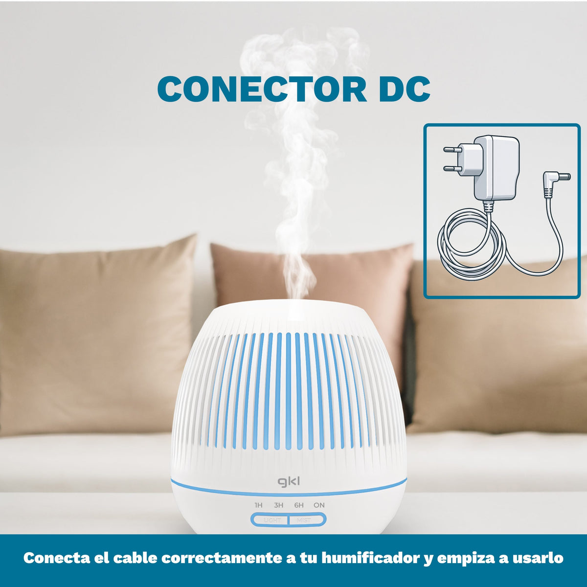 EAN 8426156018379 - Grunkel PEARL ESSENCE humidificador Vapor 0,4 L Blanco 400 W imagen 9
