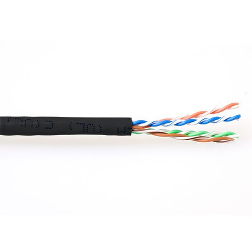 Bobina Cat 6 U/Utp 305m Flexible Negro, Awg24 Cu Pvc Act