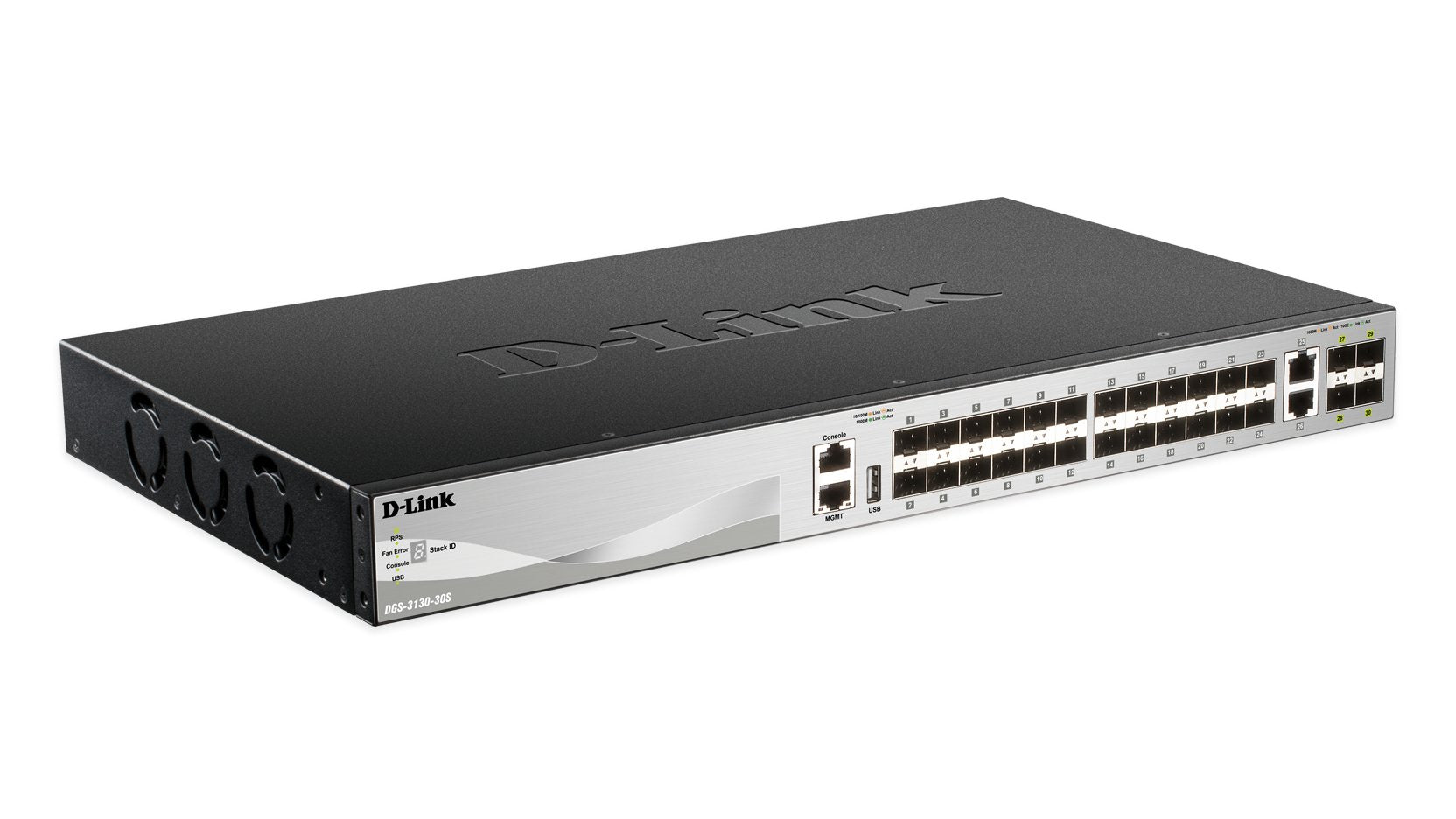 D-Link Dgs-3130-30s Gestionado L3 24 Ports Sfp + 2 Ports Rj45 + 4 Ports Sfp 10g (100/1000/10000)