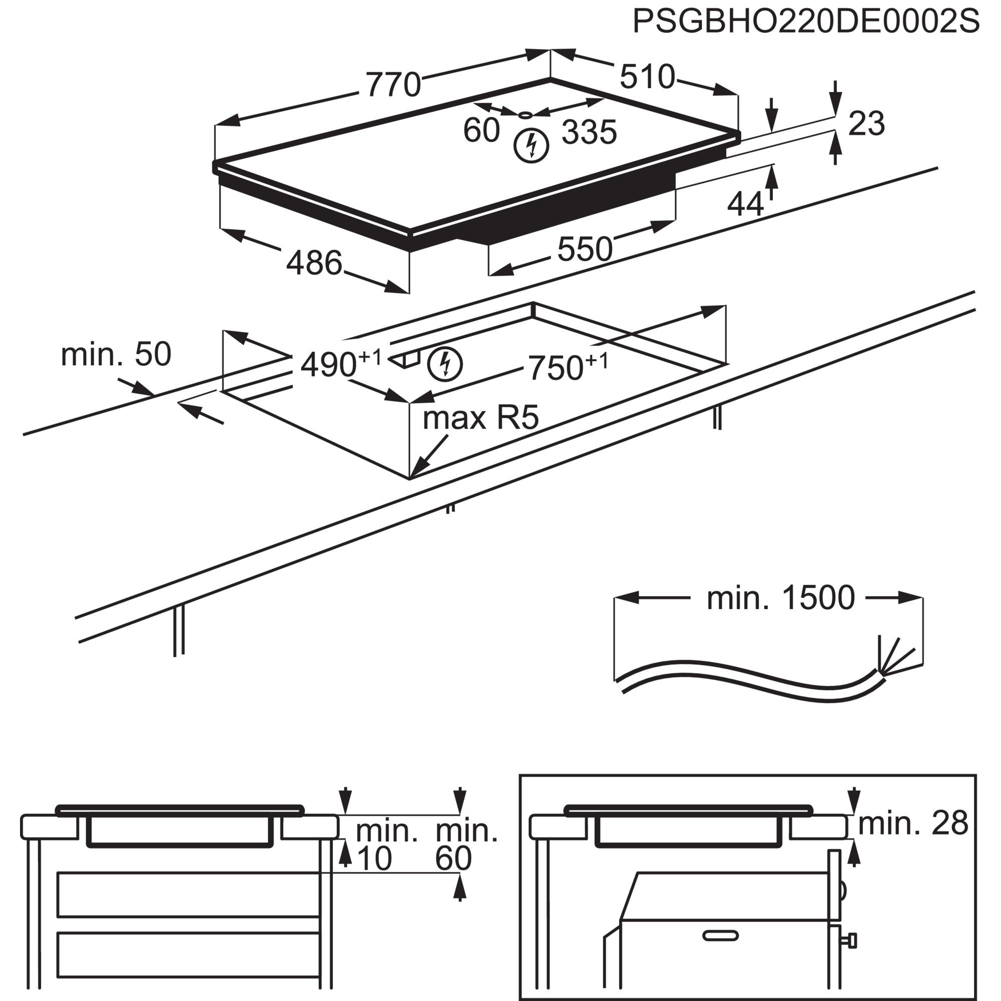 EAN 7333394049427 - Electrolux EIS82453IZ Negro Integrado 80 cm Con placa de inducción 4 zona(s) imagen 21