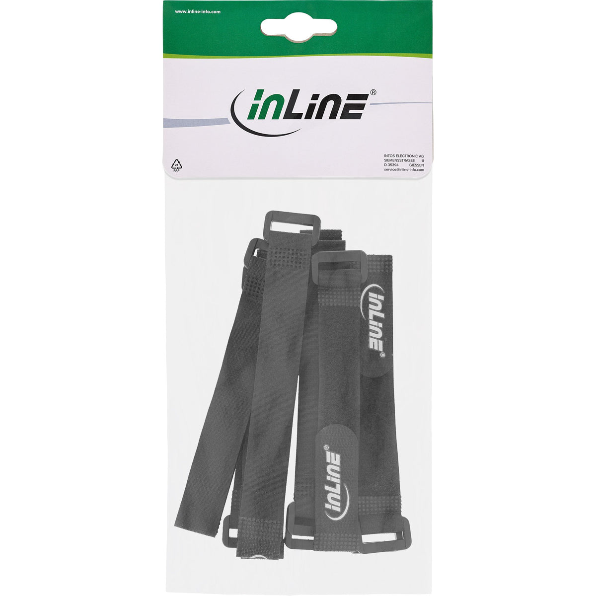 EAN 4043718218554 - InLine 59945F presilla Negro 10 pieza(s) imagen 4