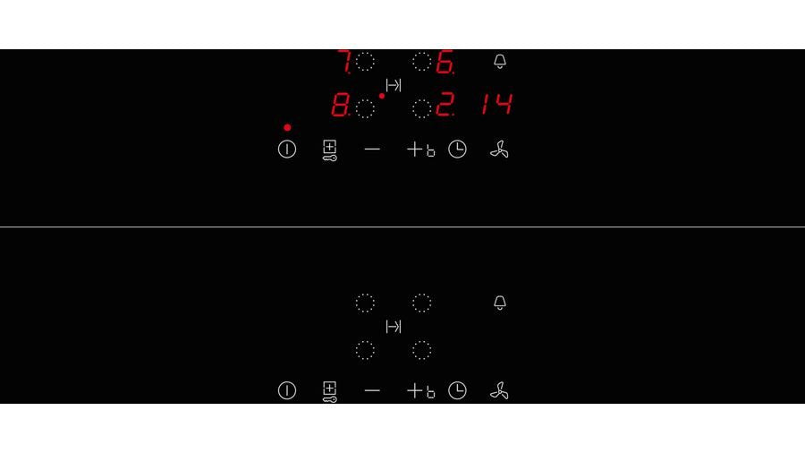 Neff V56nbs1l0 N 50, Placa De Cocina Independiente Negra, 60 Cm, Con Campana Extractora Integrada V56nbs1l0