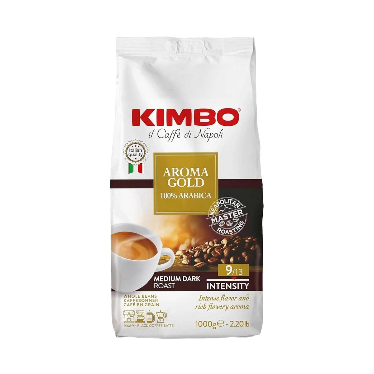 EAN 8002200102180 - Kimbo Aroma Gold 1 kg imagen 1