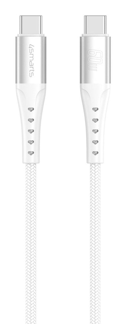 4smarts Usb-C Cable Primecord 60w 1,5m, Blanco
