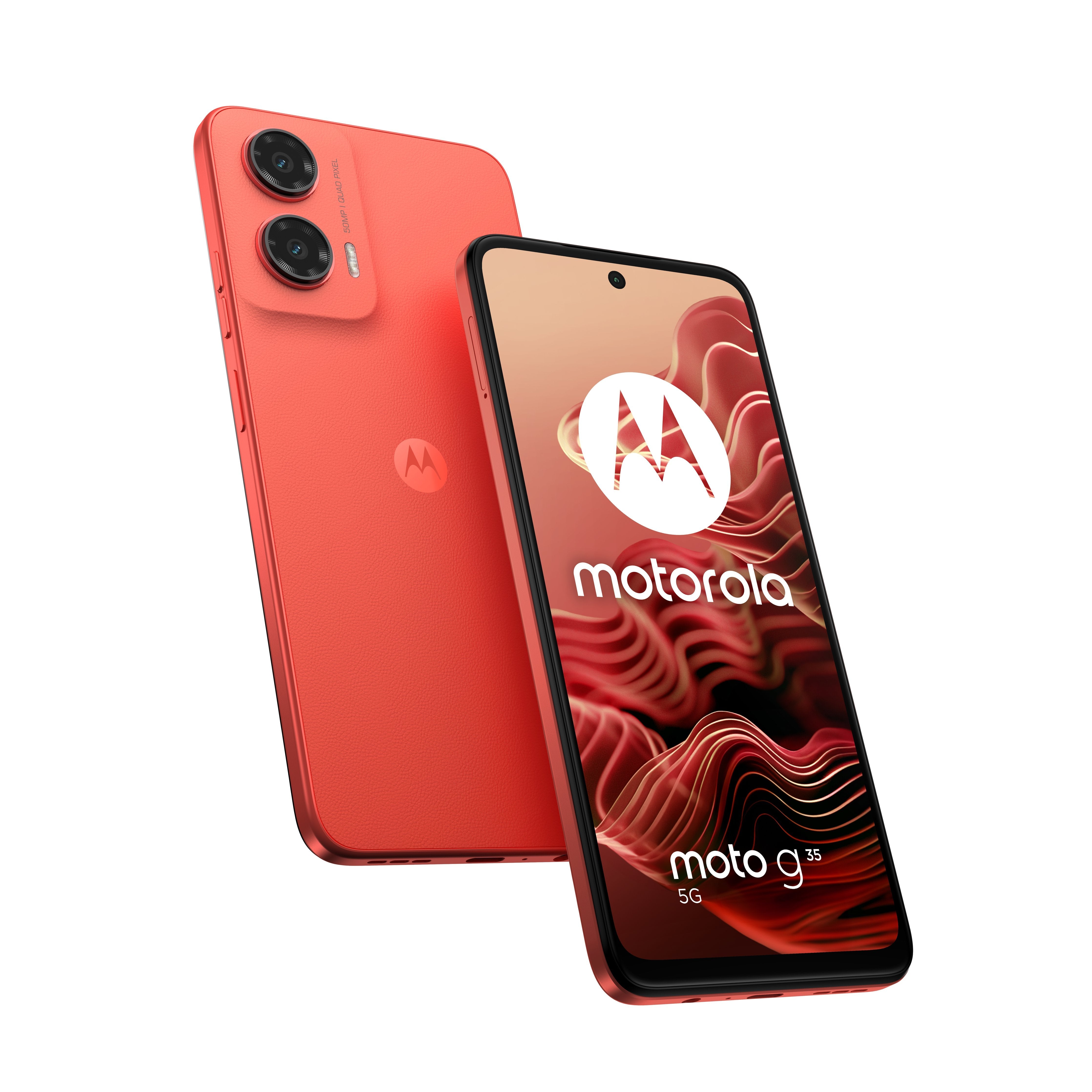 EAN 0840023284397 - Motorola moto G35 5G 17,1 cm (6.72") SIM doble Android 14 USB Tipo C 8 GB 256 GB 5000 mAh Rojo imagen 1