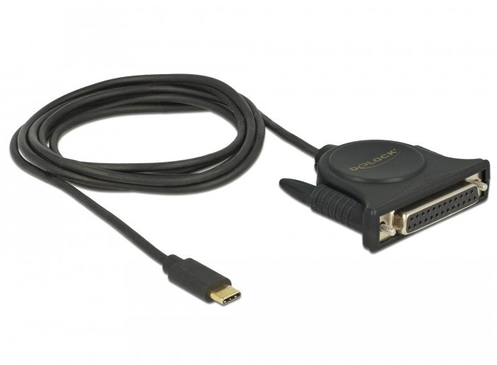 Delock Adaptador Usb Type-C 2.0 Macho 1 X Paralelo Db25 Hembra