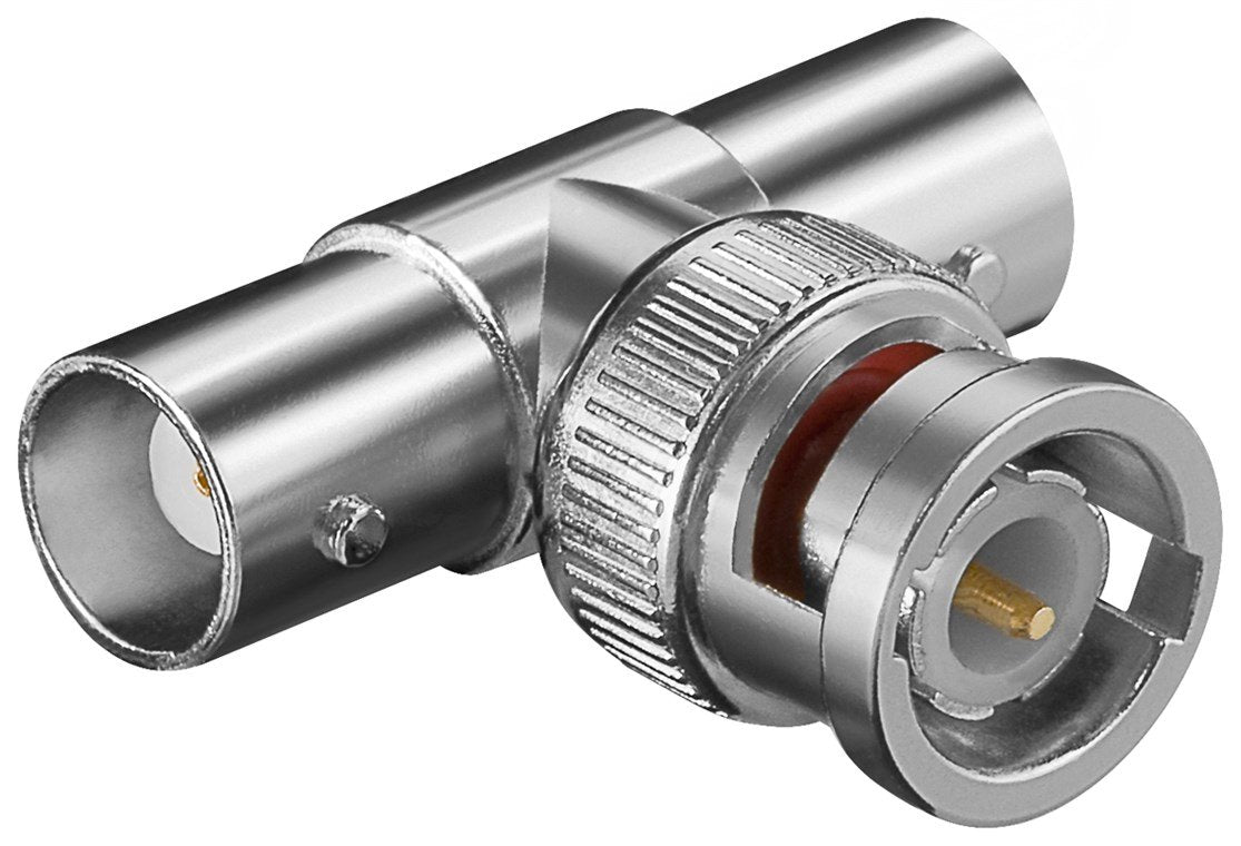 Goobay 11344 Cambiador De Género Para Cable Bnc 2x Bnc Acero Inoxidable