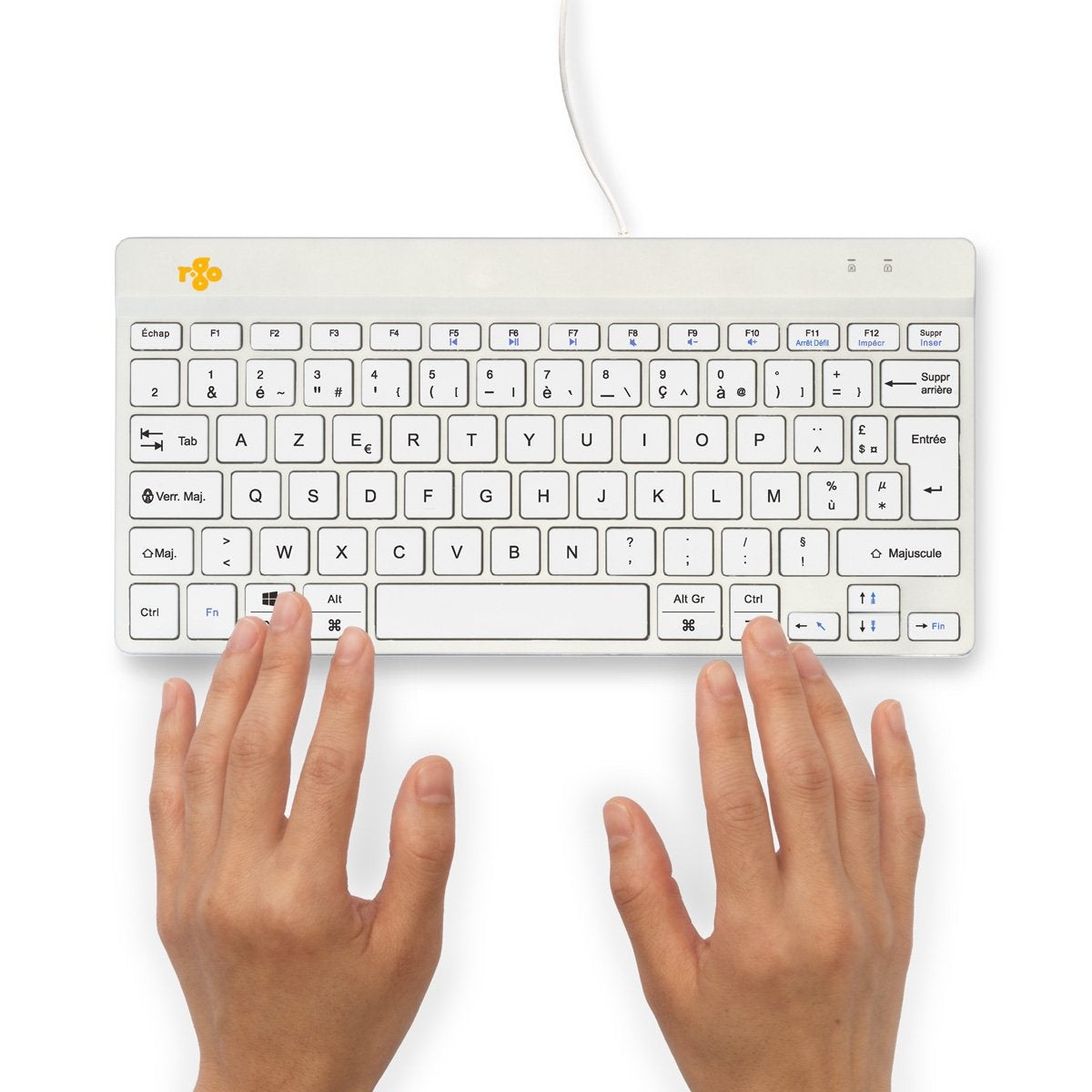 EAN 8719274492023 - R-Go Tools RGOCOFRWDWH teclado Oficina USB Francés imagen 6