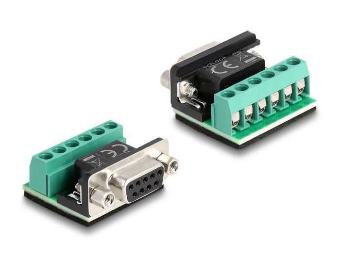 Delock Adapter Usb 2.0 Type-C Zu 1 X Seriell Rs-422 485 Stecker Mit 6 Pin Terminalblock 5 V 2 M