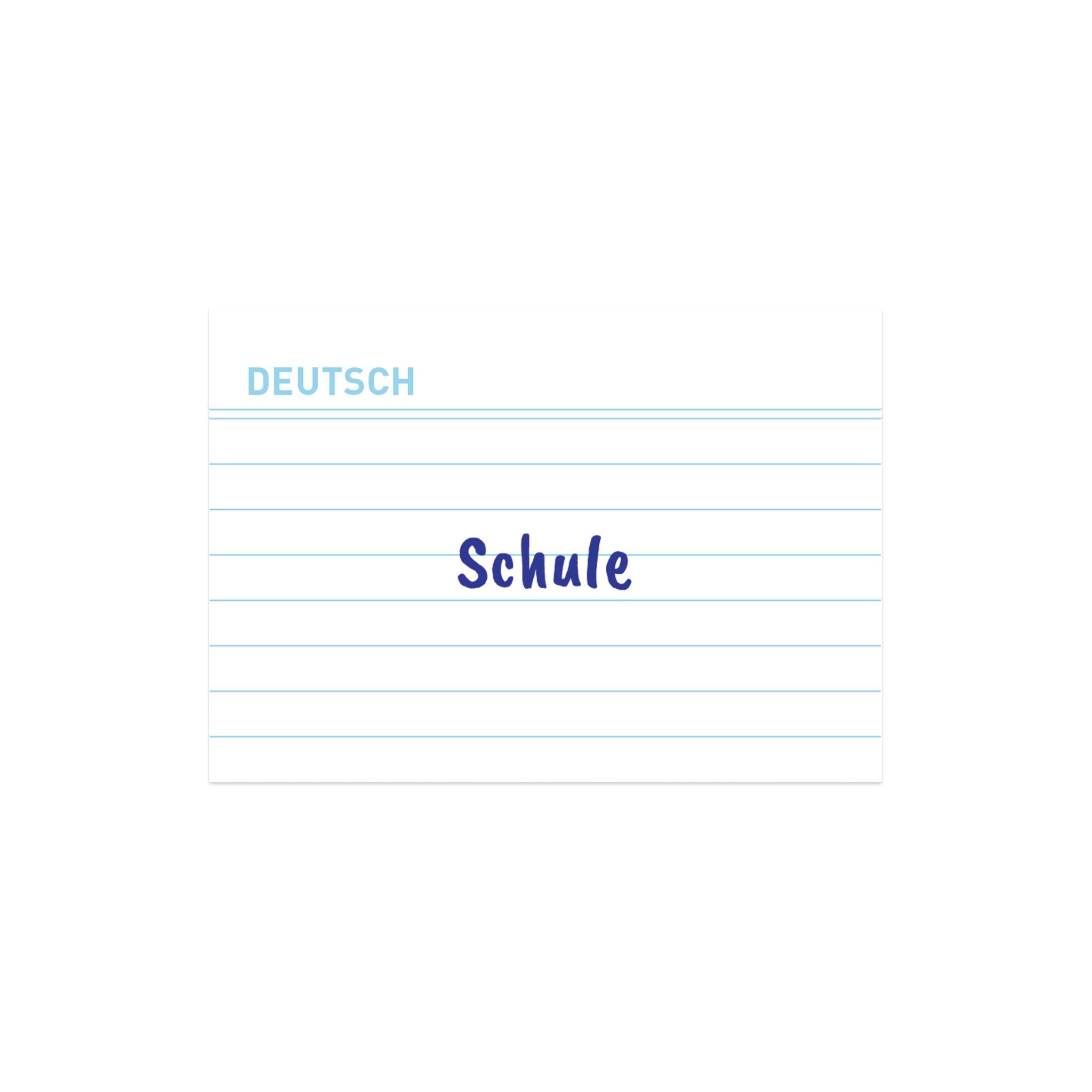 Herlitz Karteikarte A8 Vokabeln Rayado Blanco Bl.Engel 100er