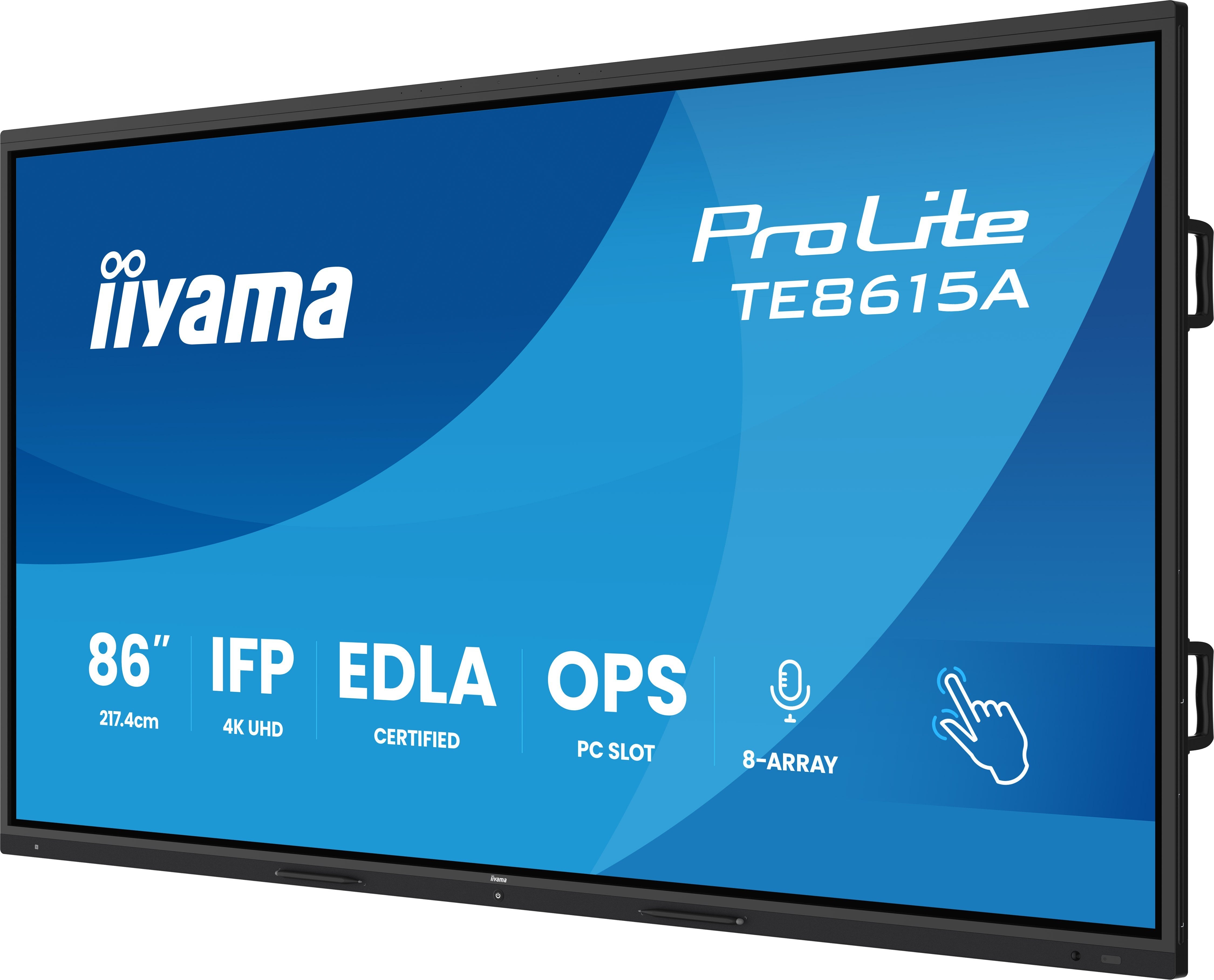 EAN 4948570124862 - iiyama TE8615A-B1AG pantalla de señalización Panel plano interactivo 2,17 m (85.6") Wifi 550 cd / m² 4K U imagen 3