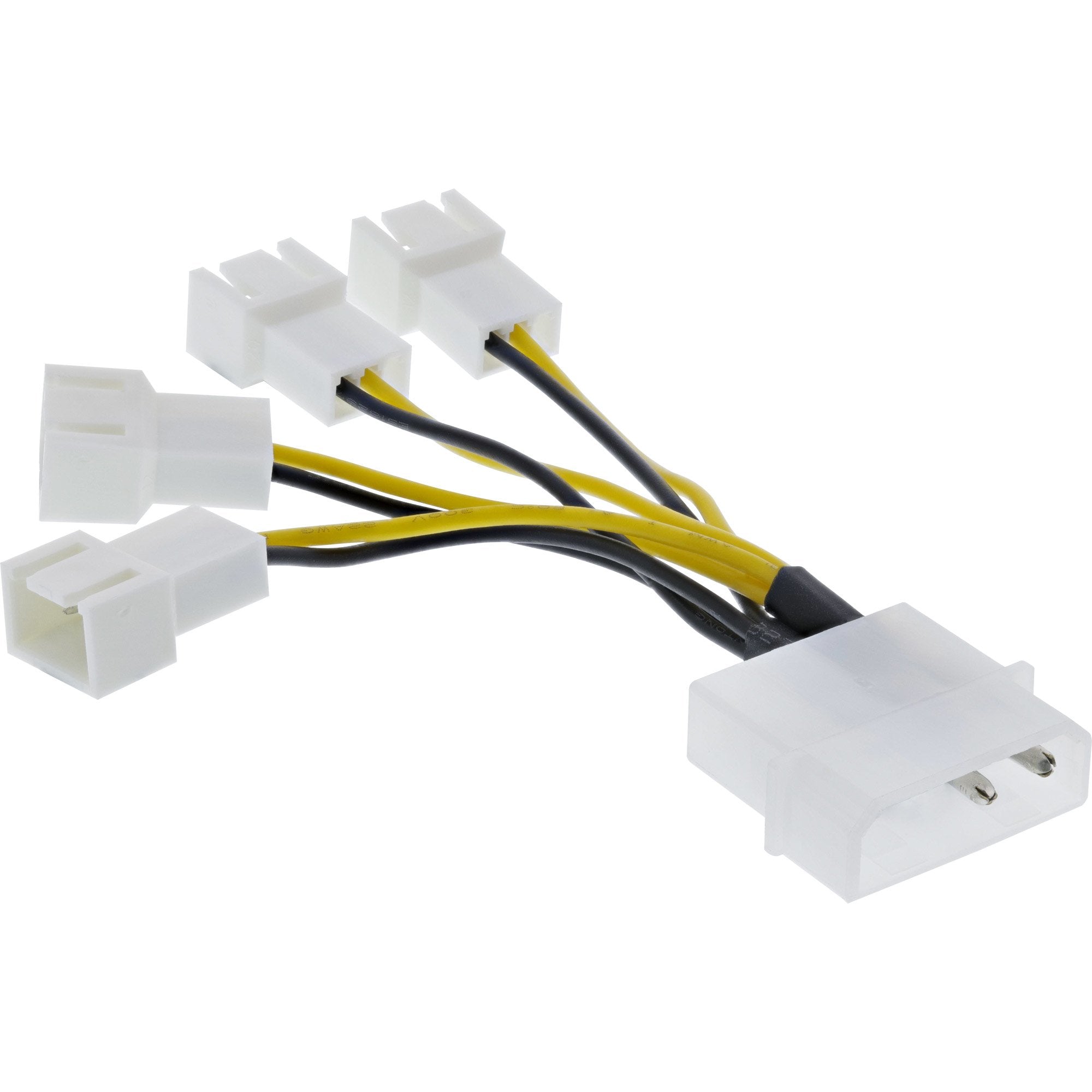Adaptador De Corriente Inline Molex A Conector De Ventilador 4x