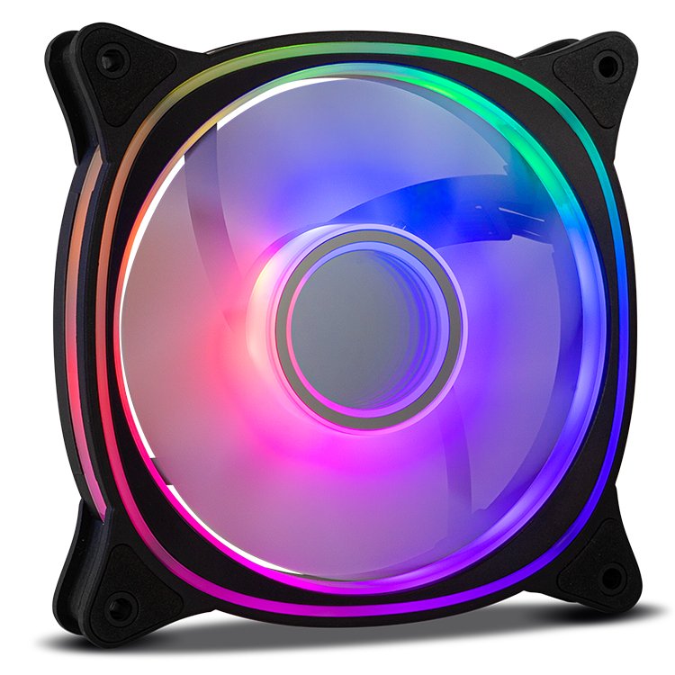 Ventilador Pc Nox Hummer V-Fan Argb Espejo Infinito 120mm