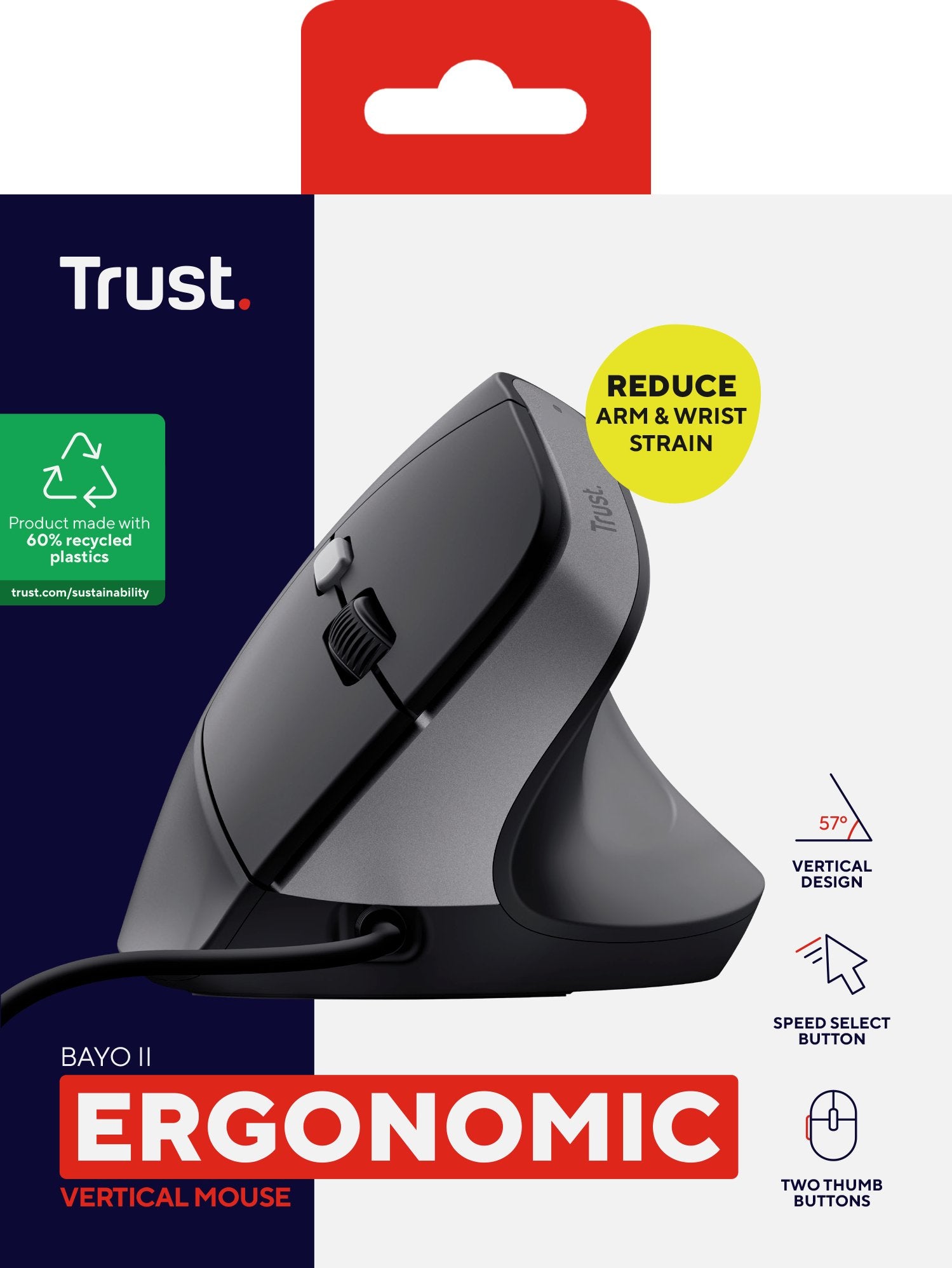 EAN 8713439251449 - Trust Bayo II ratón mano derecha USB tipo A 2400 DPI imagen 9