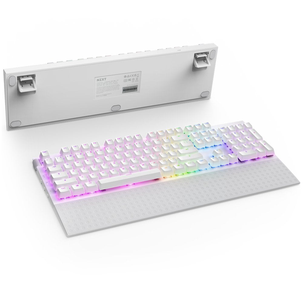 Nzxt Función 2, Teclado De Juegos White, De-Layout, Nzxt Optical Kb-001nw-De