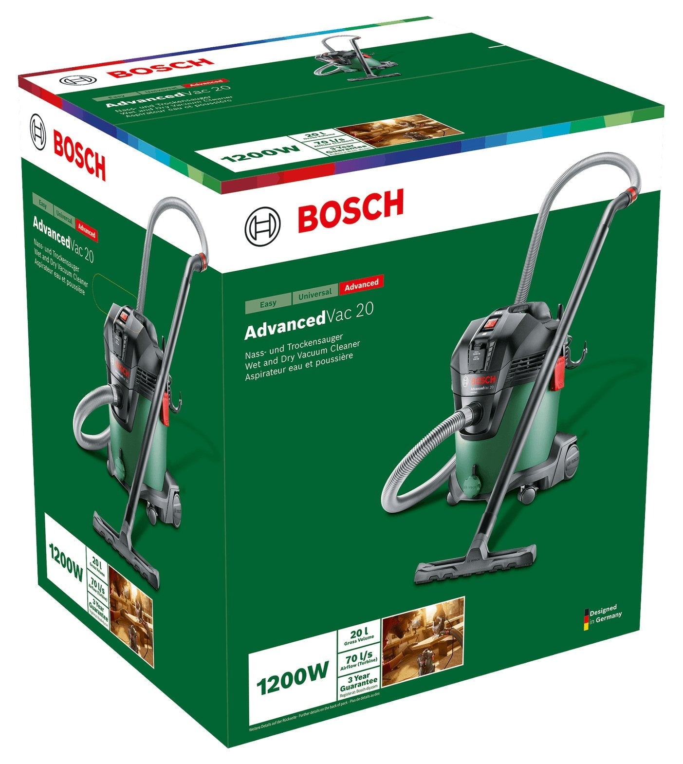 Aspirador Industrial Bosch Advancedvac Aspirador 1200w