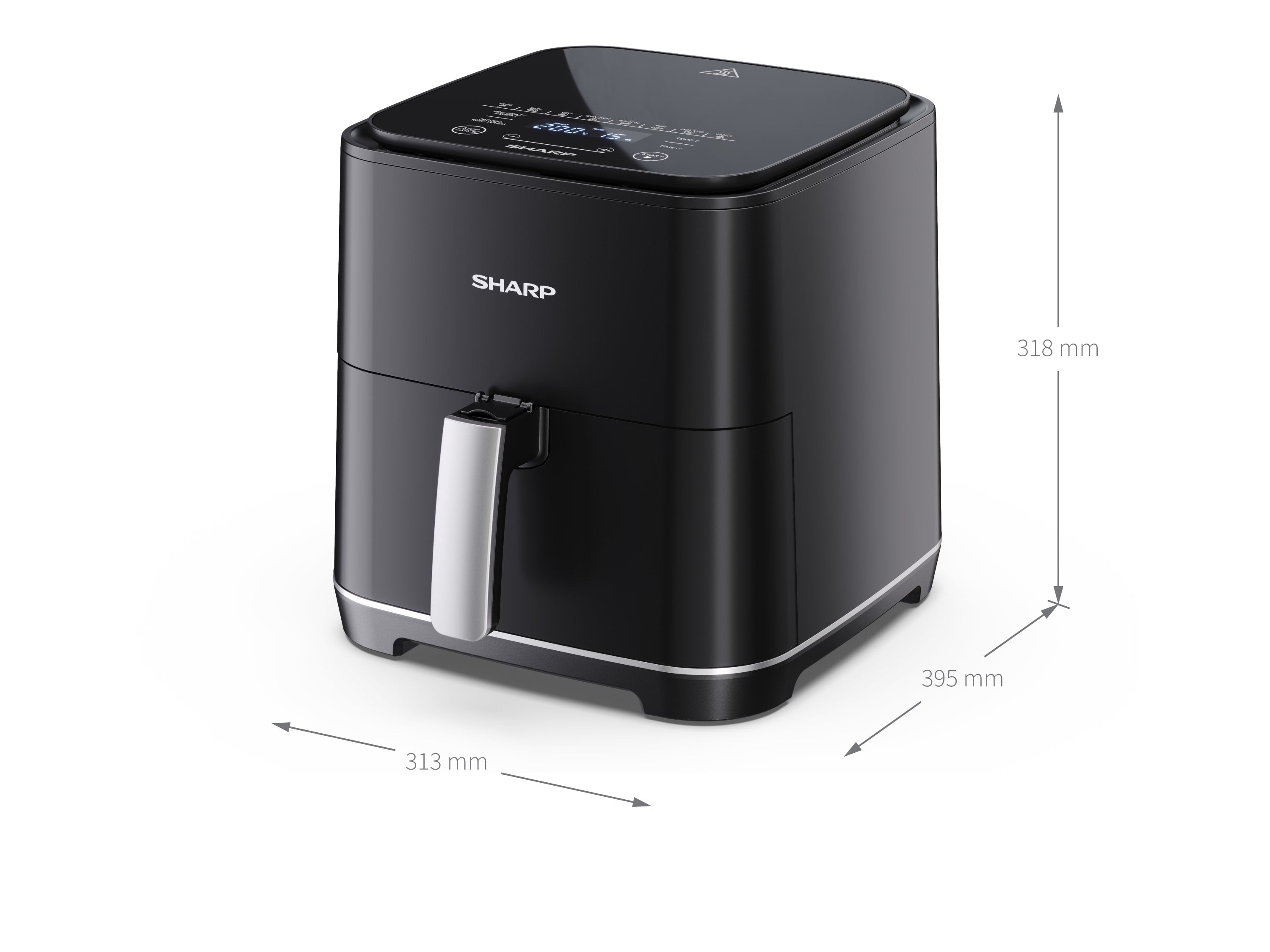 EAN 4550556103541 - Sharp AF-GS552AE-B Sencillo 5,5 L Independiente 1650 W Freidora de aire caliente Negro, Plata imagen 4