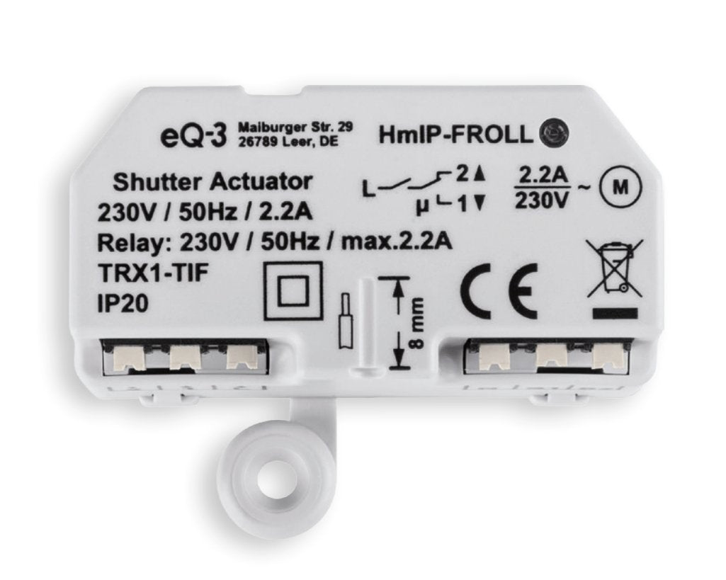 Homematic Ip Actuador De Persiana Enrollable Smart Home Empotrado (Hmip-Froll), 151347a0