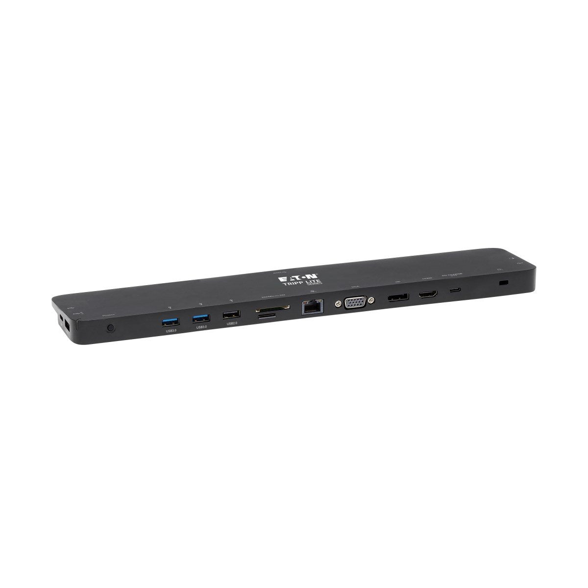 Tripp Lite U442-Dock7d-B Estación De Conexión Usb C, Pantalla Triple - 4k Hdmi Y Dp, Vga, Usb 3.2 Gen 1, Hub Usb A Y Usb C, Gbe, Carga Pd De 100w, Negro