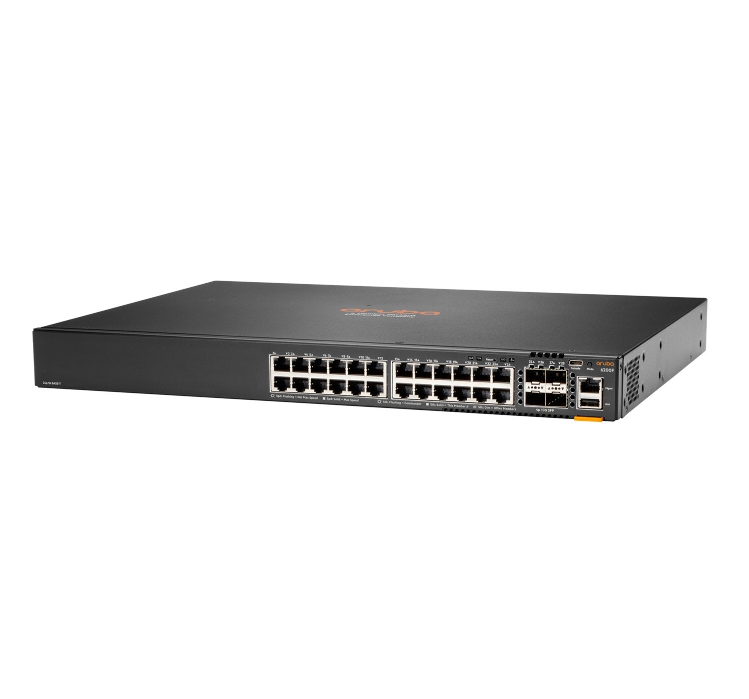EAN 0190017407975 - HPE Aruba Networking Aruba 6200F 24G 4SFP+ Gestionado L3 Gigabit Ethernet (10/100/1000) 1U Negro imagen 2