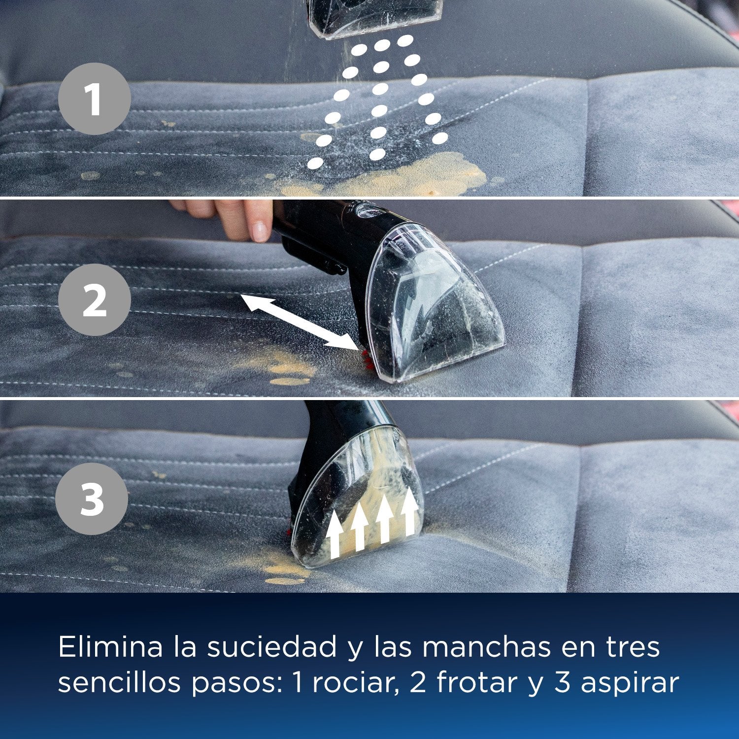 EAN 0011120272307 - Bissell SpotClean Plus máquina de limpieza de alfombras Húmedo Negro, Transparente imagen 7
