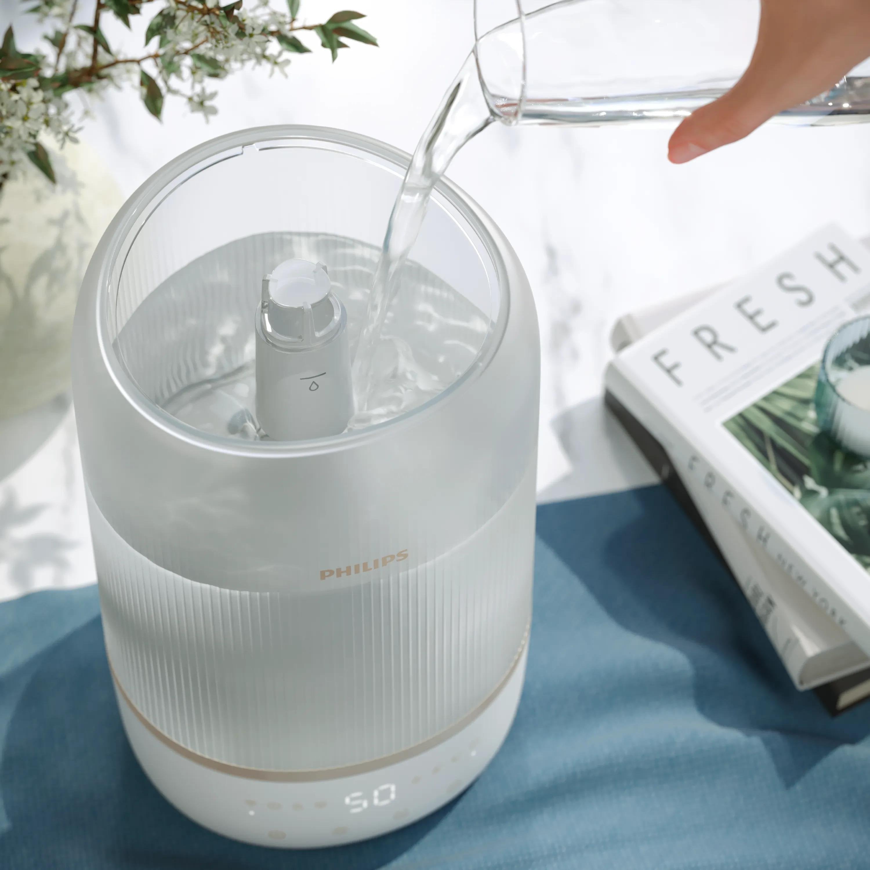 EAN 8720389048890 - Philips 1000 series HU1510/04 humidificador Ultrasónica 3 L Blanco 19 W imagen 8