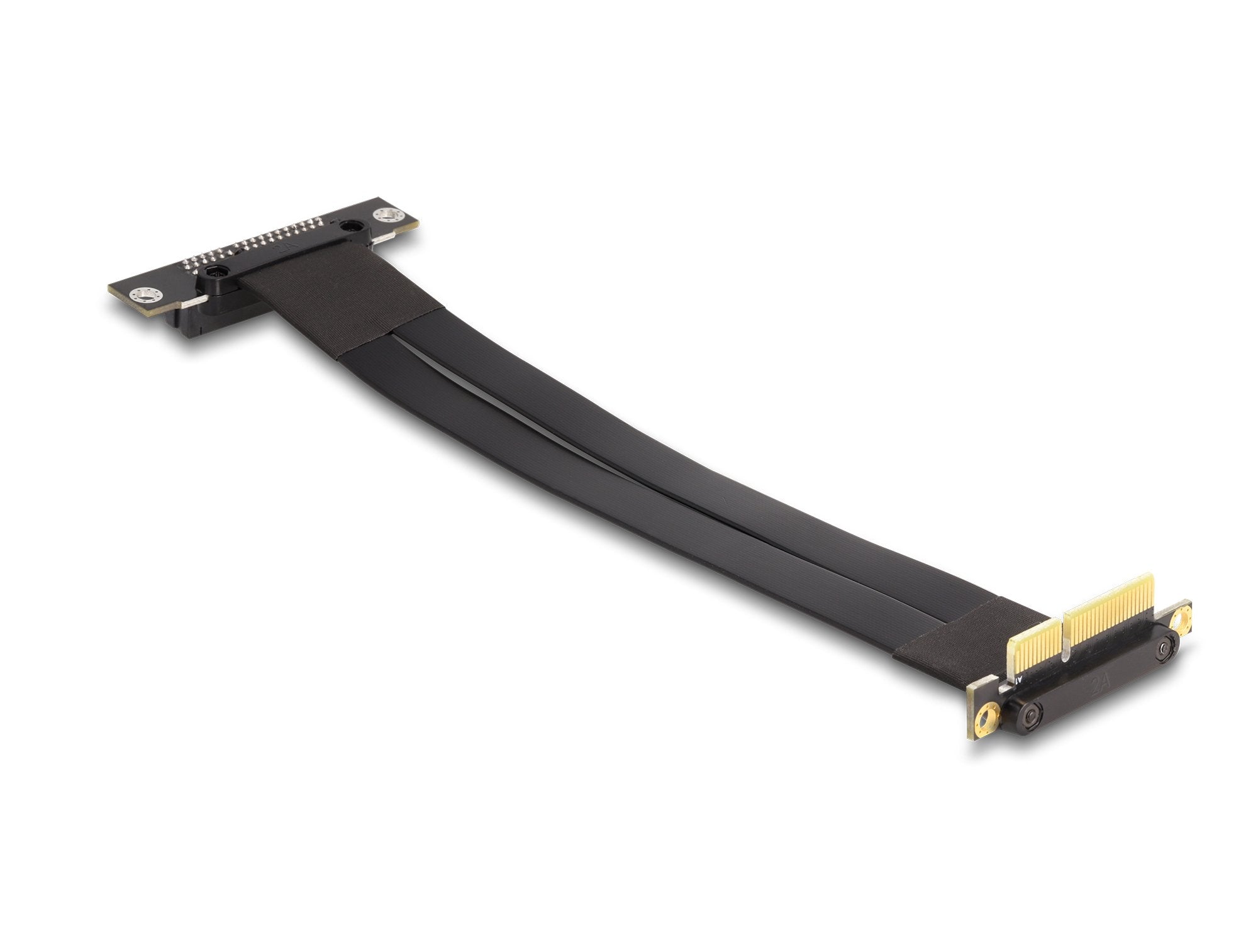 Delock 88044 Tarjeta Elevadora Pci Express X4 Macho Con Ángulo De 90° A Ranura X4 Con Ángulo De 90° Con Cable 30 Cm