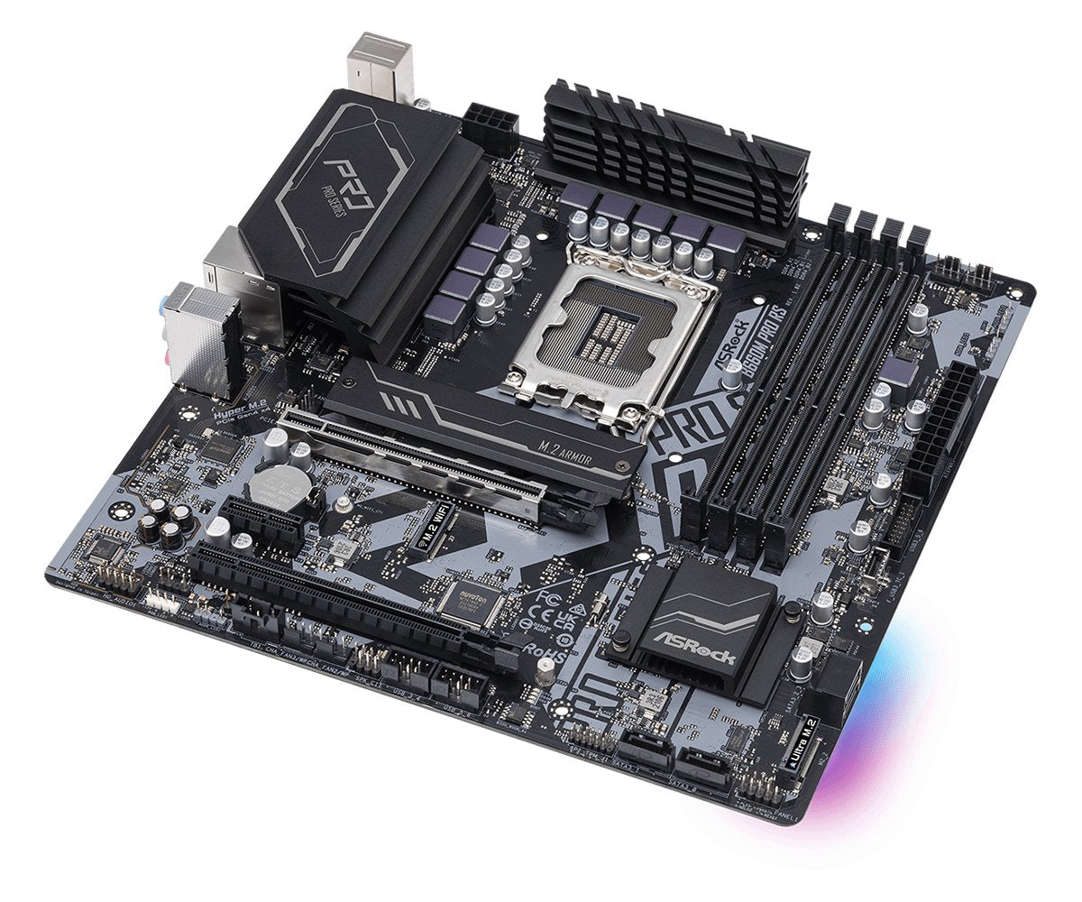 Placa Base Asrock B660m Pro Rs Lga1700 4x Ddr4 Dimm Hdmi Dp 1xpcie 5.0 X16 1xpcie 4.0 X16 1xpcie 3.0 X1