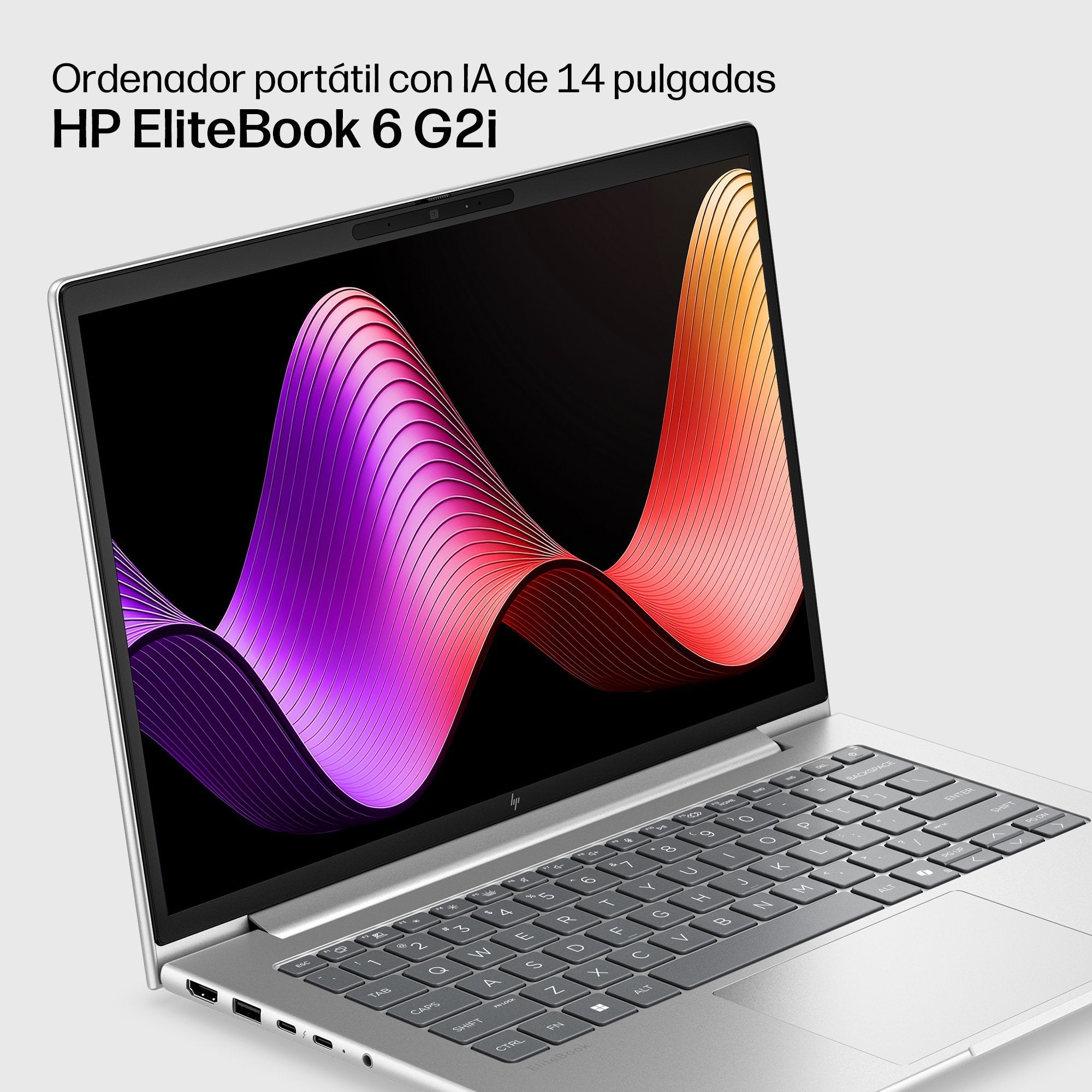 Hp Elitebook 6 G2i Notebook Ai Ai Pc Diseño De Bisagra En 177 Grados Intel Core 7 350 / Hasta 4.8 Ghz Win 11 Pro Intel Graphics 32 Gb Ram 512 Gb Ssd Nvme 14" Ips 1920 X 1200 Gigabit Ethernet Wi-Fi 7 Bluetooth 6.0 Nfc Aluminio Pik