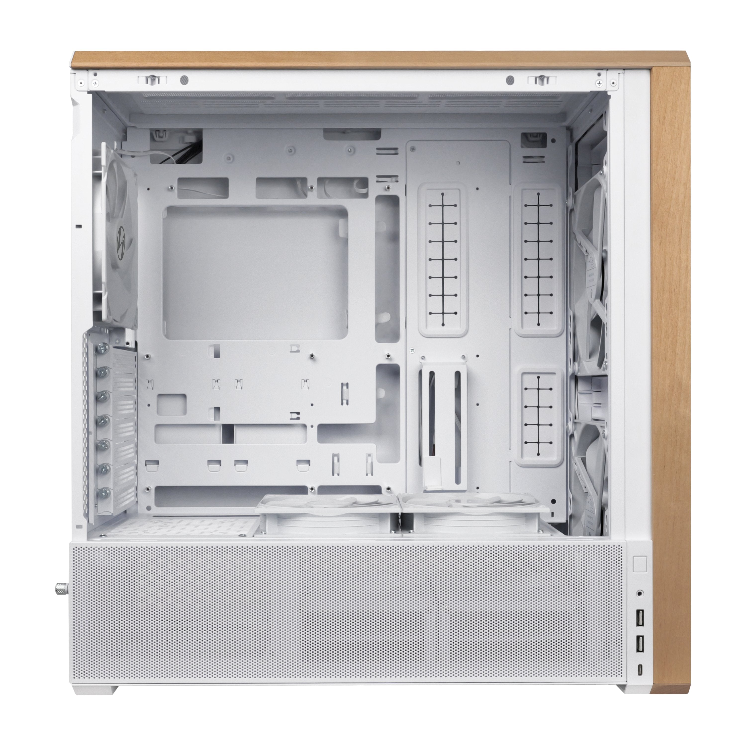 EAN 4718466015860 - Lian Li Lancool LAN217W carcasa de ordenador Midi Tower Blanco, Madera imagen 12