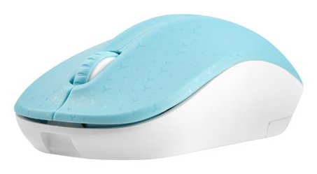 Natec Toucan Azul-Blanco 1600dpi Ratón Inalámbrico Nmy-1651