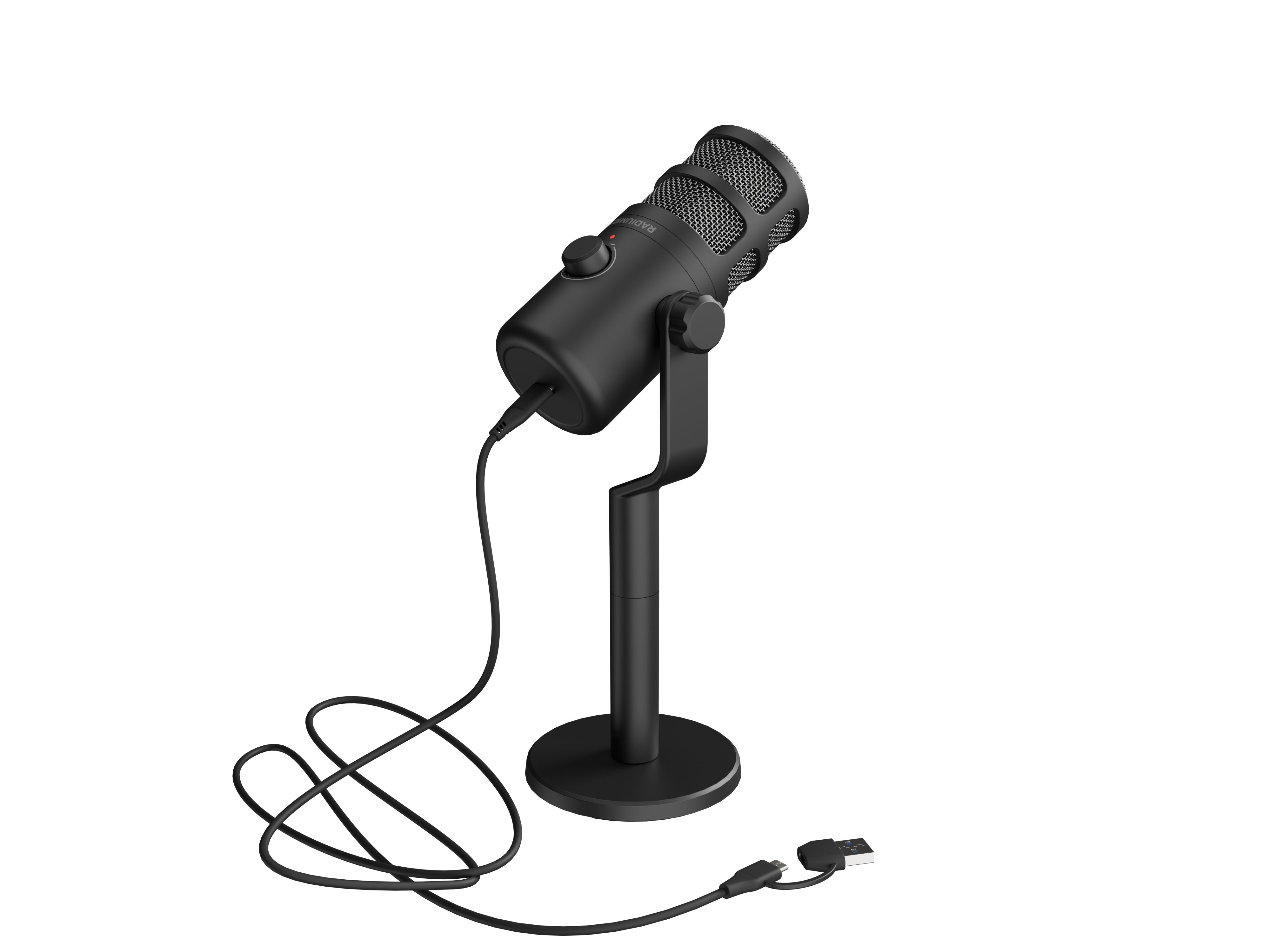 Microfono Genesis Radium 350d Condensador Cardiode Dinamico Usb Sobremesa