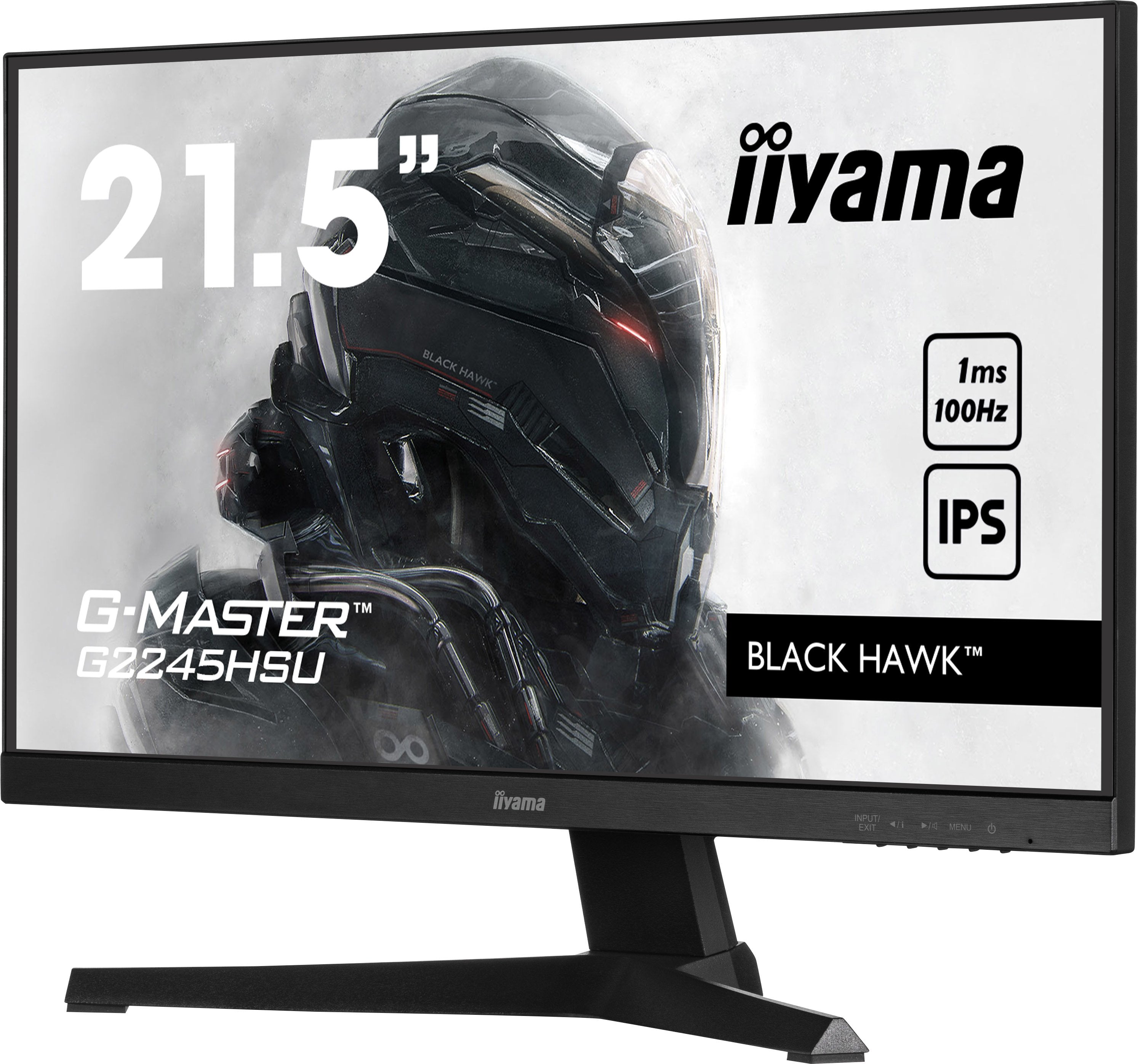 Iiyama 54.5cm 21.5" G2245hsu-B2 16:9 Hdmi+Dp+2xusb Ips
